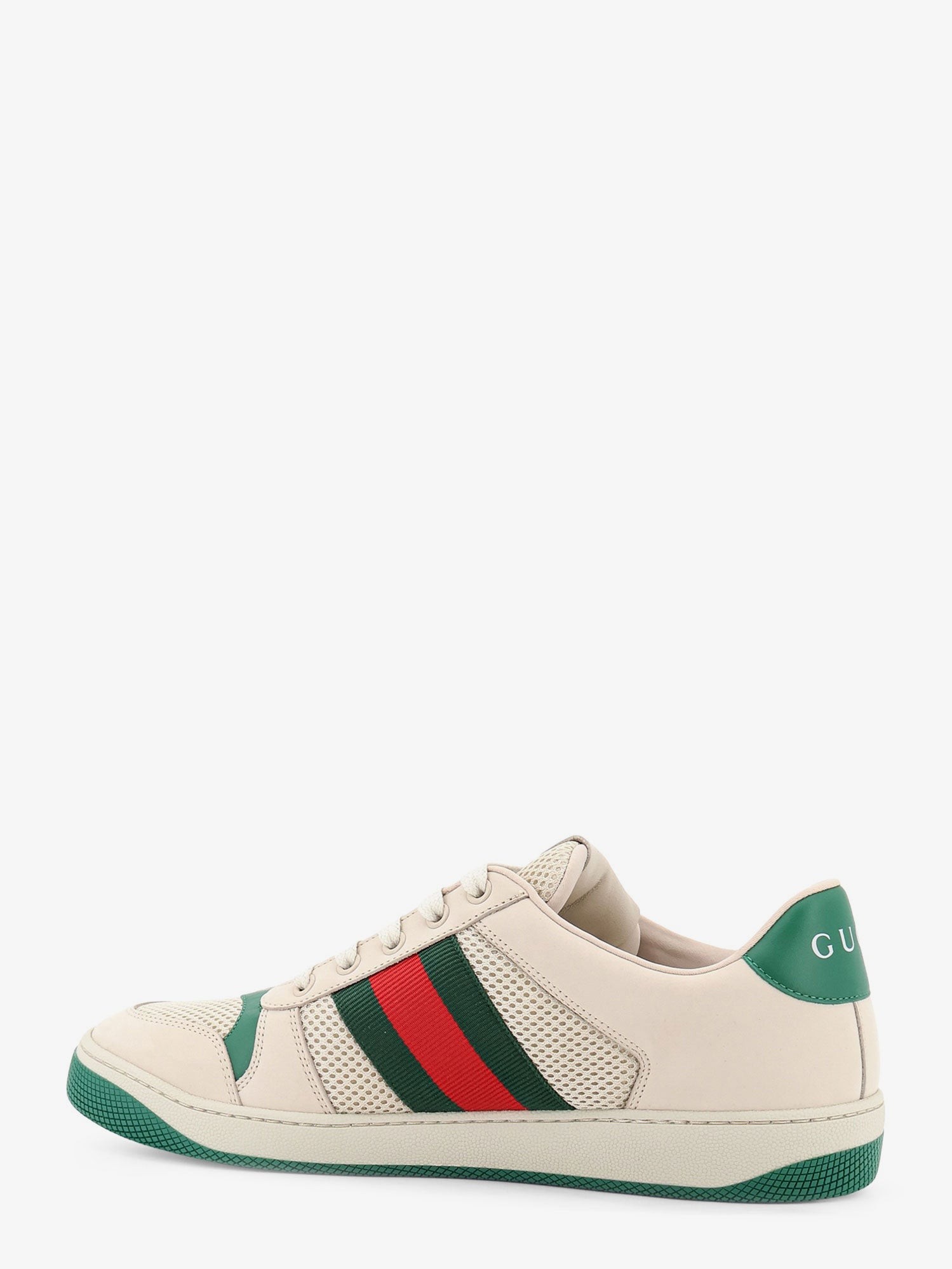 Screener mesh and leather sneakers with Nastro Web on the side - Image 3