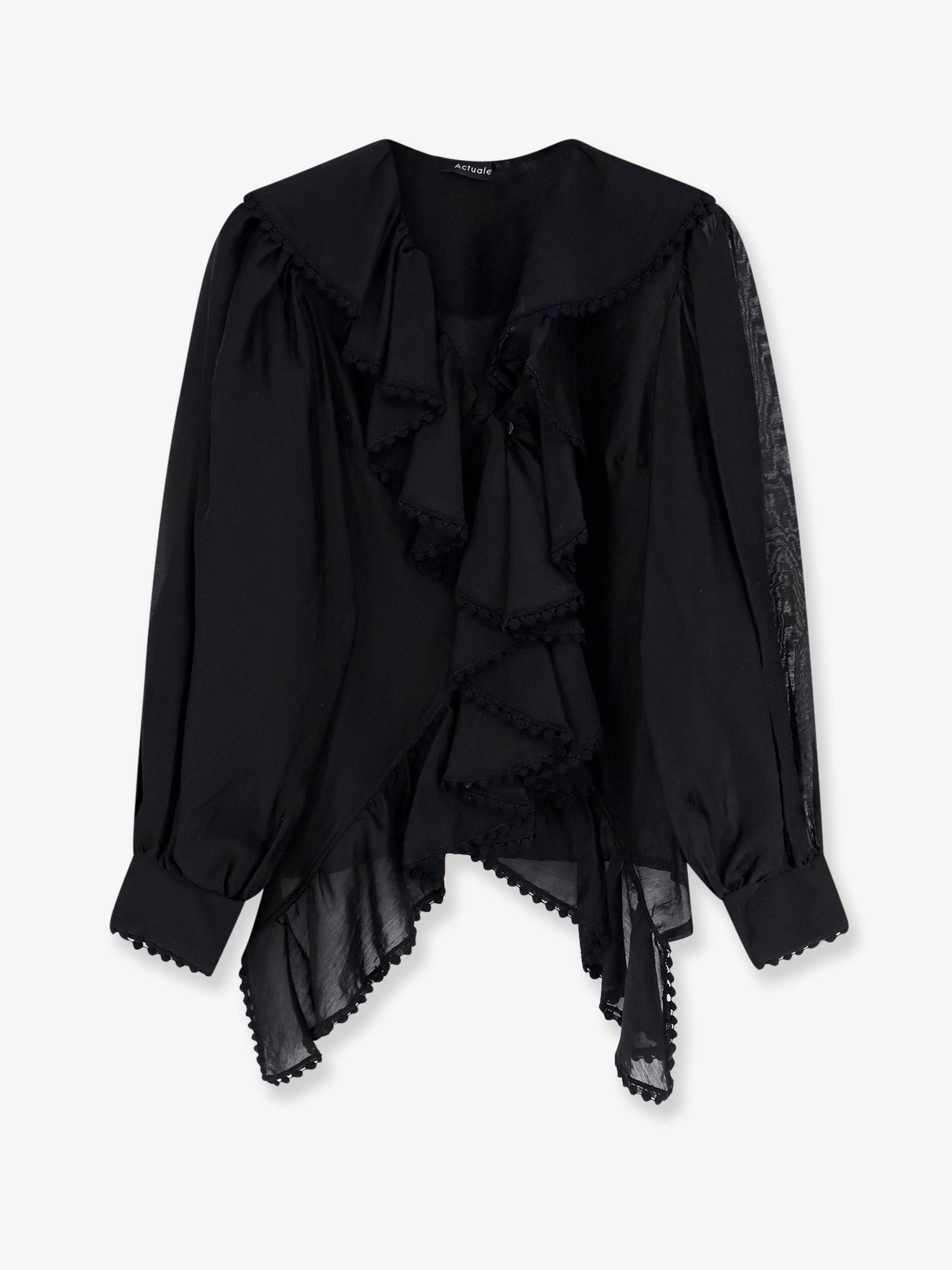 Shirt with rouches