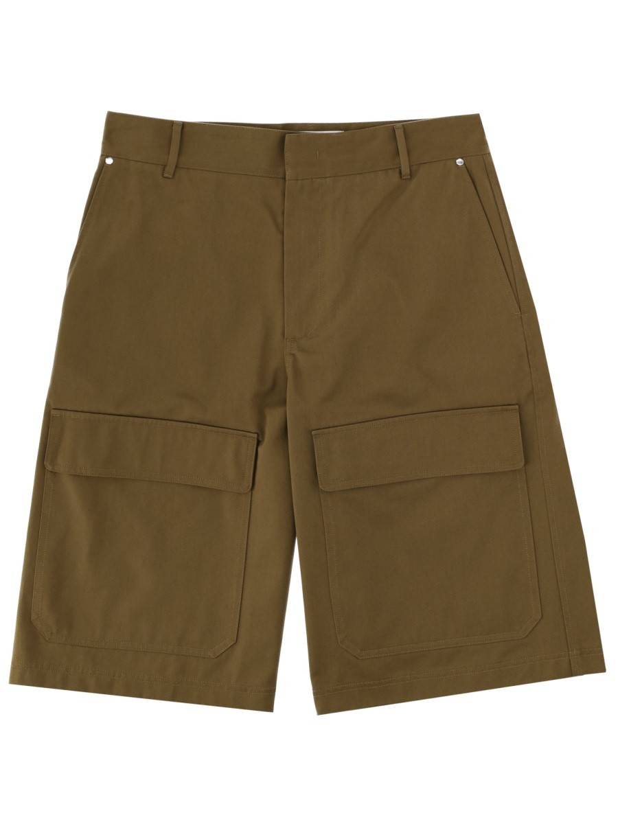 SHORTS IN COTONE CON PATCH LOGO