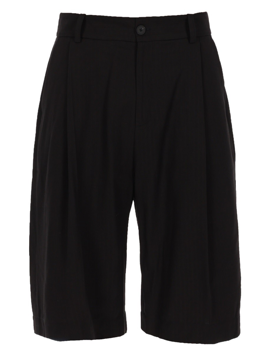 SHORTS IN COTONE MISTO LINO