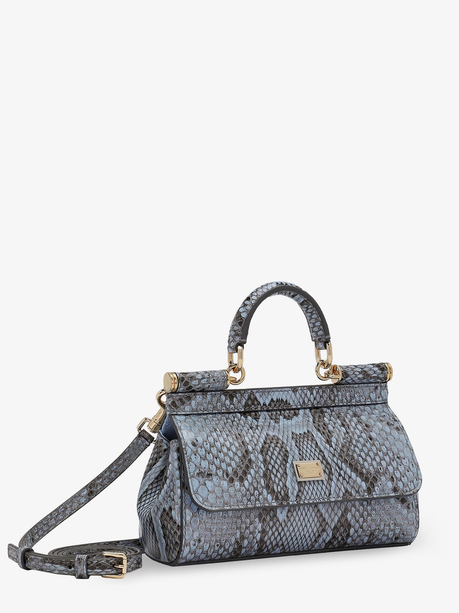 Sicily shiny python mini handbag - Image 3