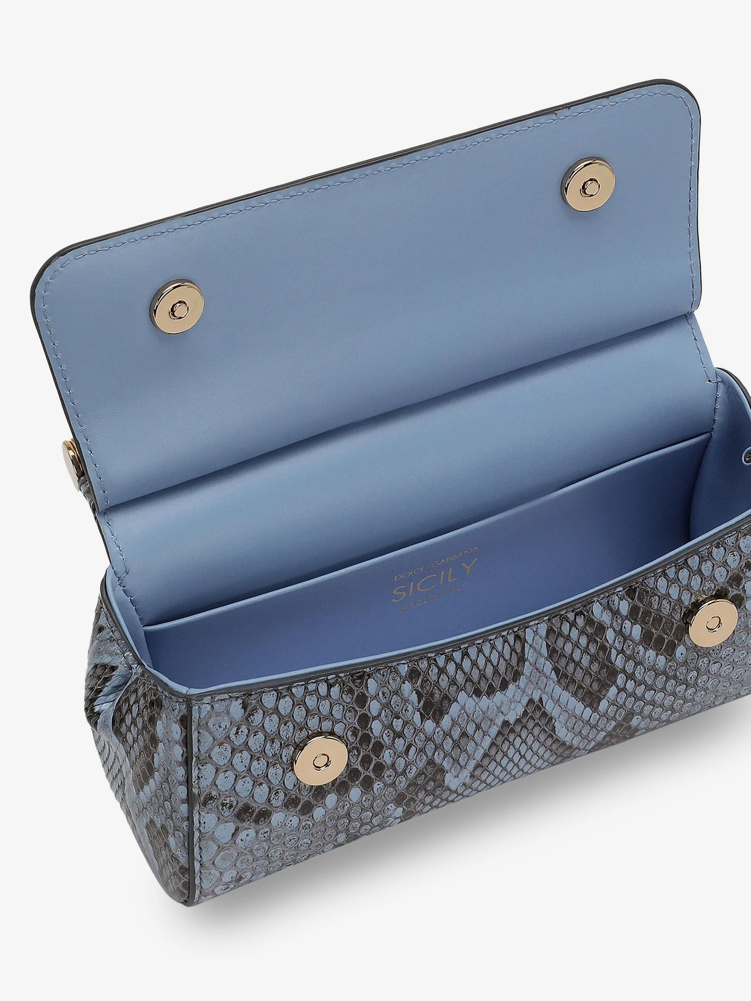 Sicily shiny python mini handbag - Image 4