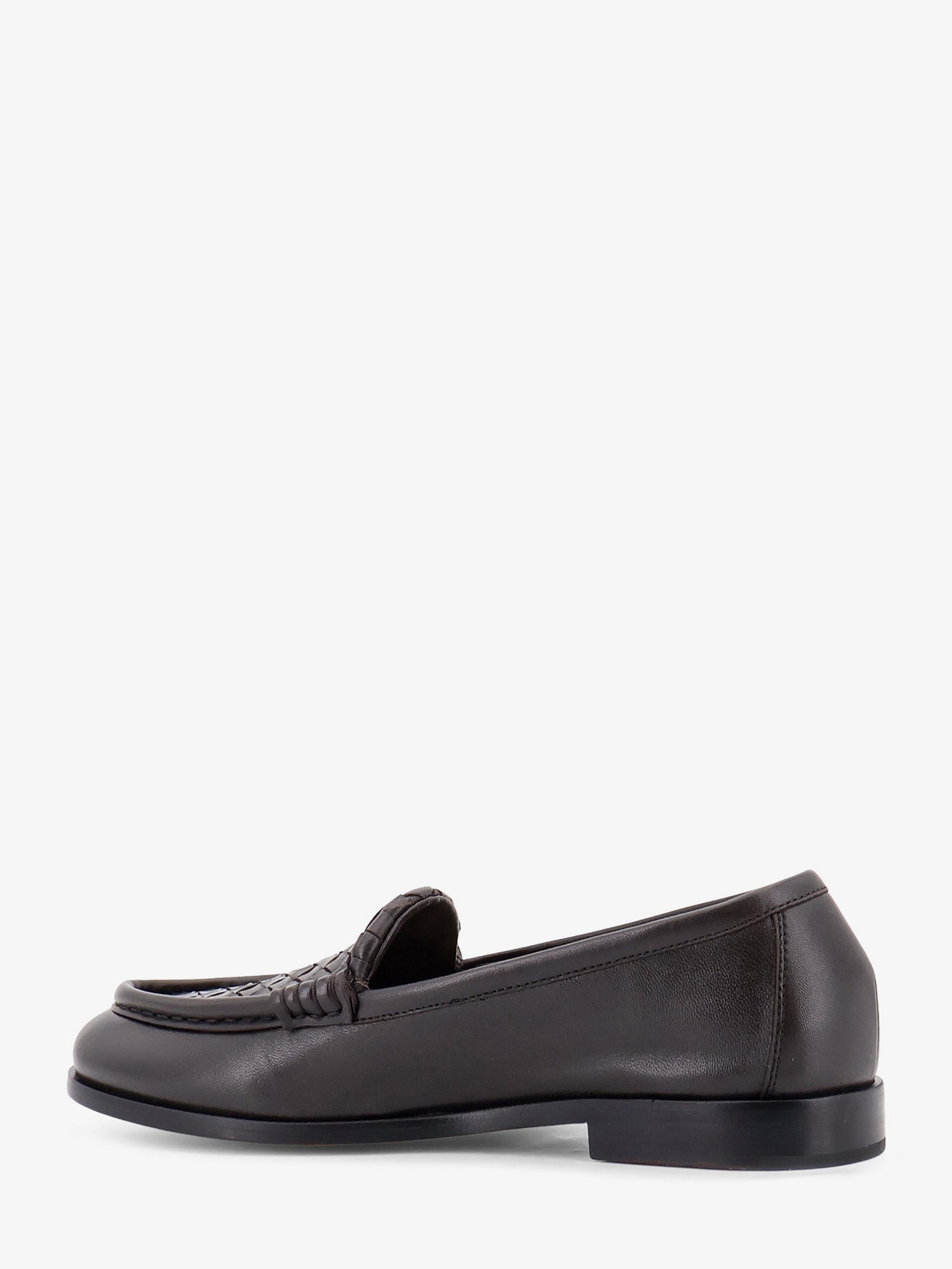 Silenzio leather loafers with Intrecciato motif - Image 3