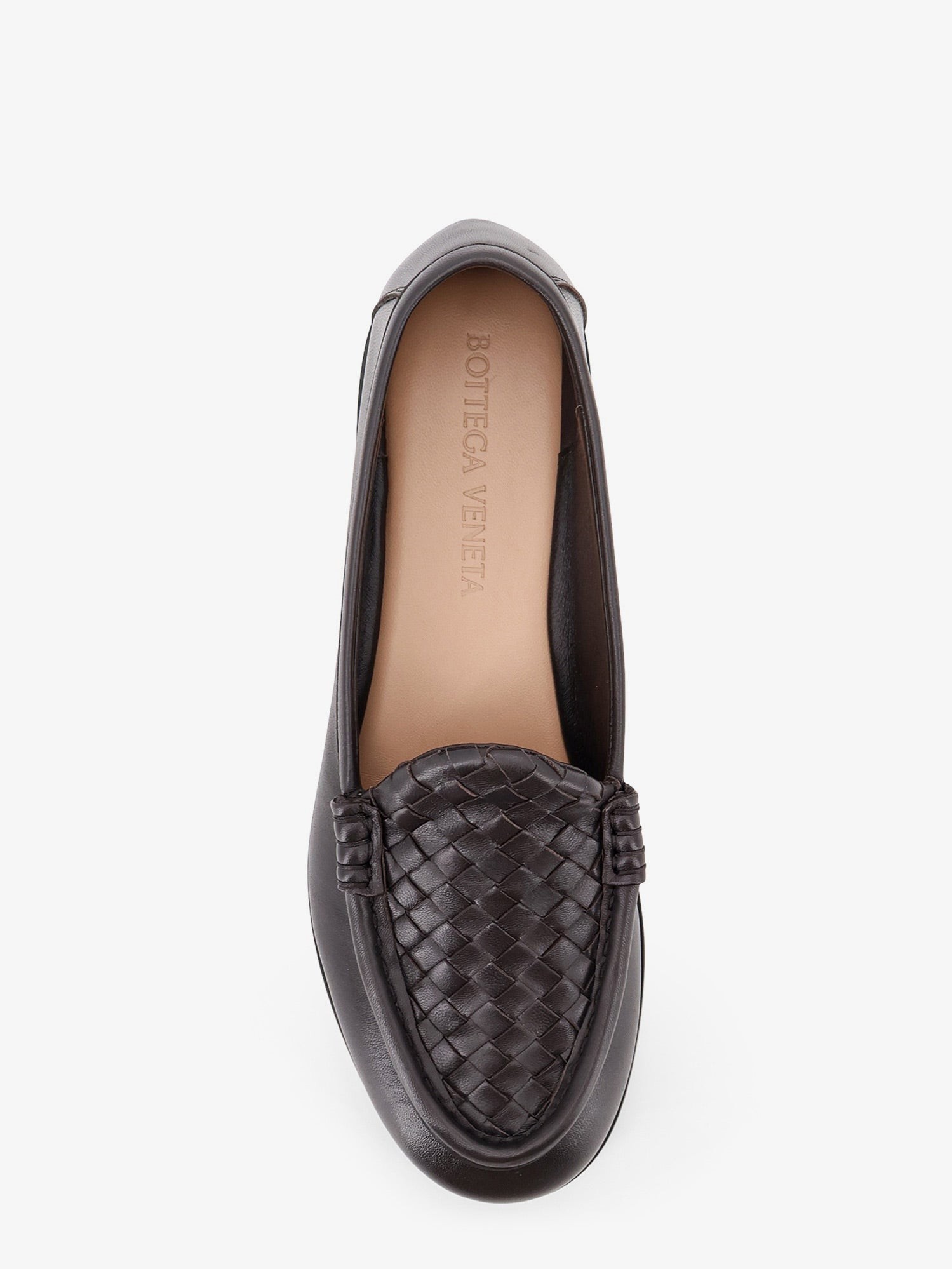 Silenzio leather loafers with Intrecciato motif - Image 5