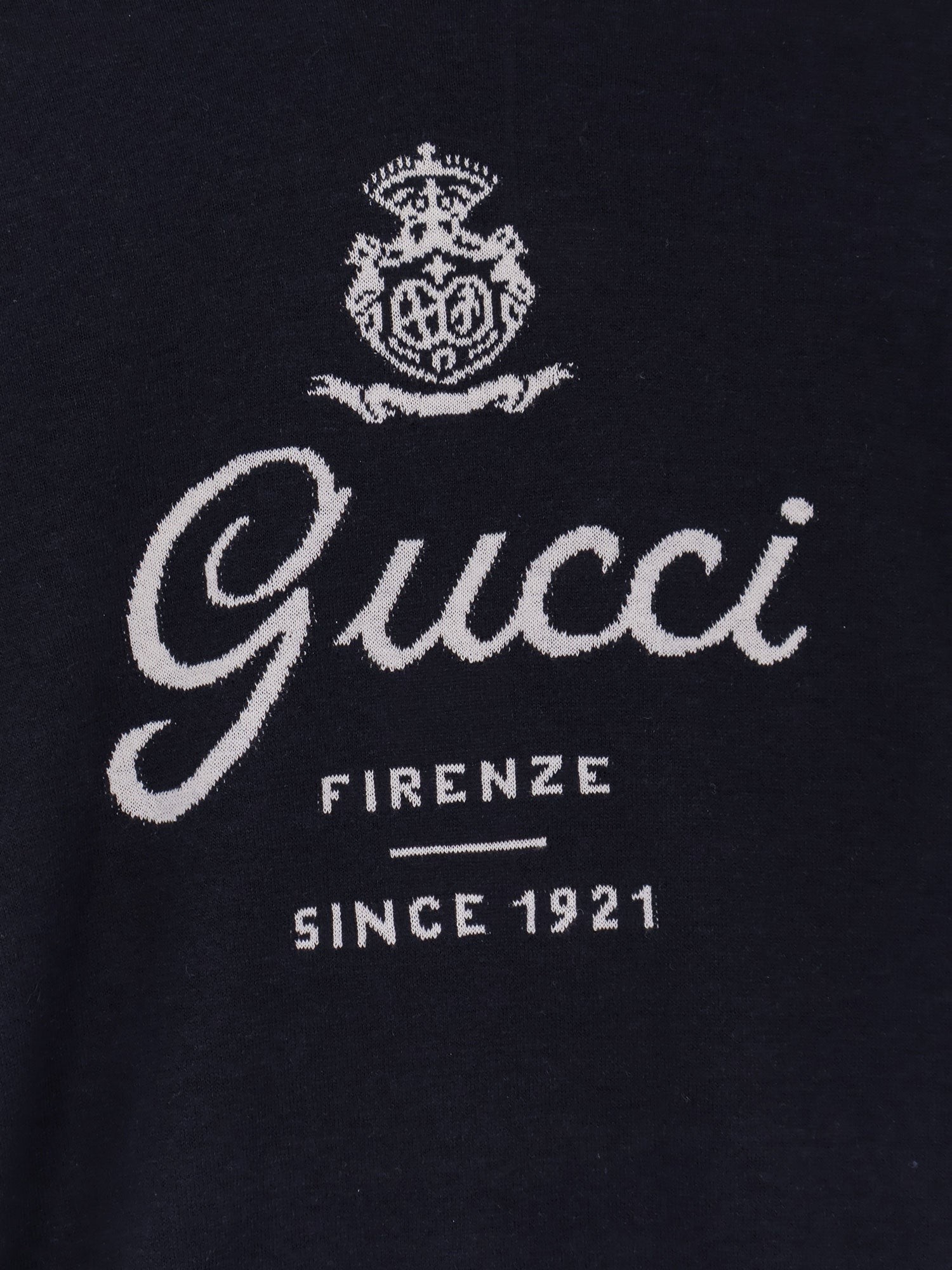 Silk and linen sweater with Gucci Firenze Since 1921 inlay - Image 3