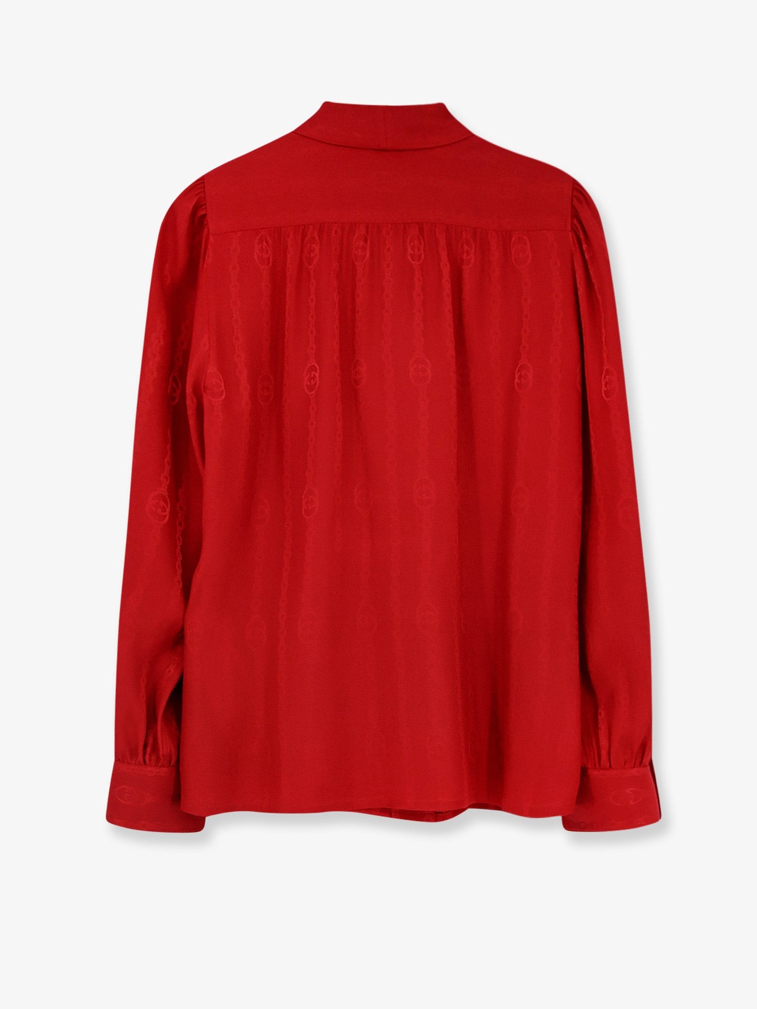 Silk shirt with bow - Image 2