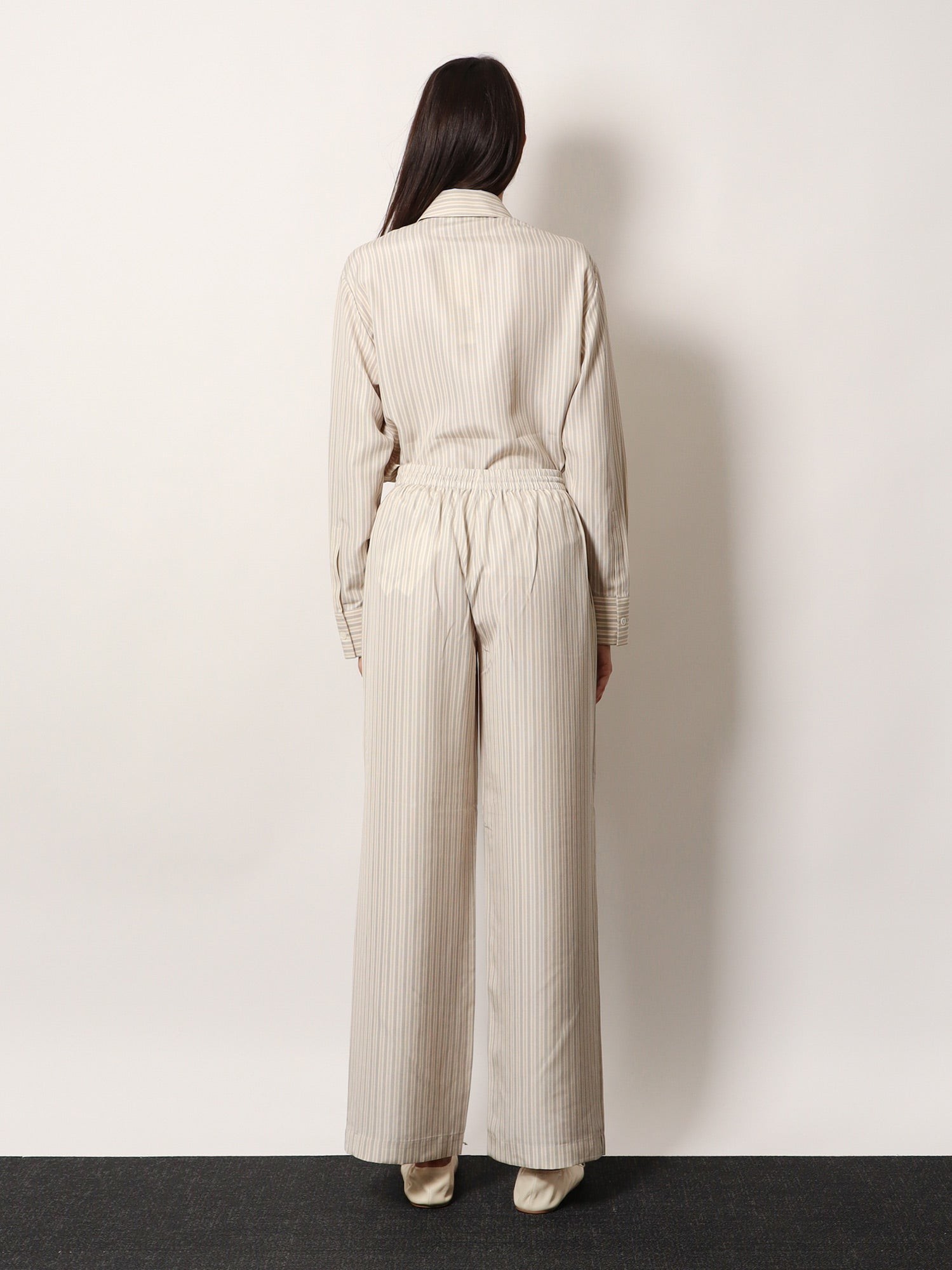 Silk striped trousers - Image 3