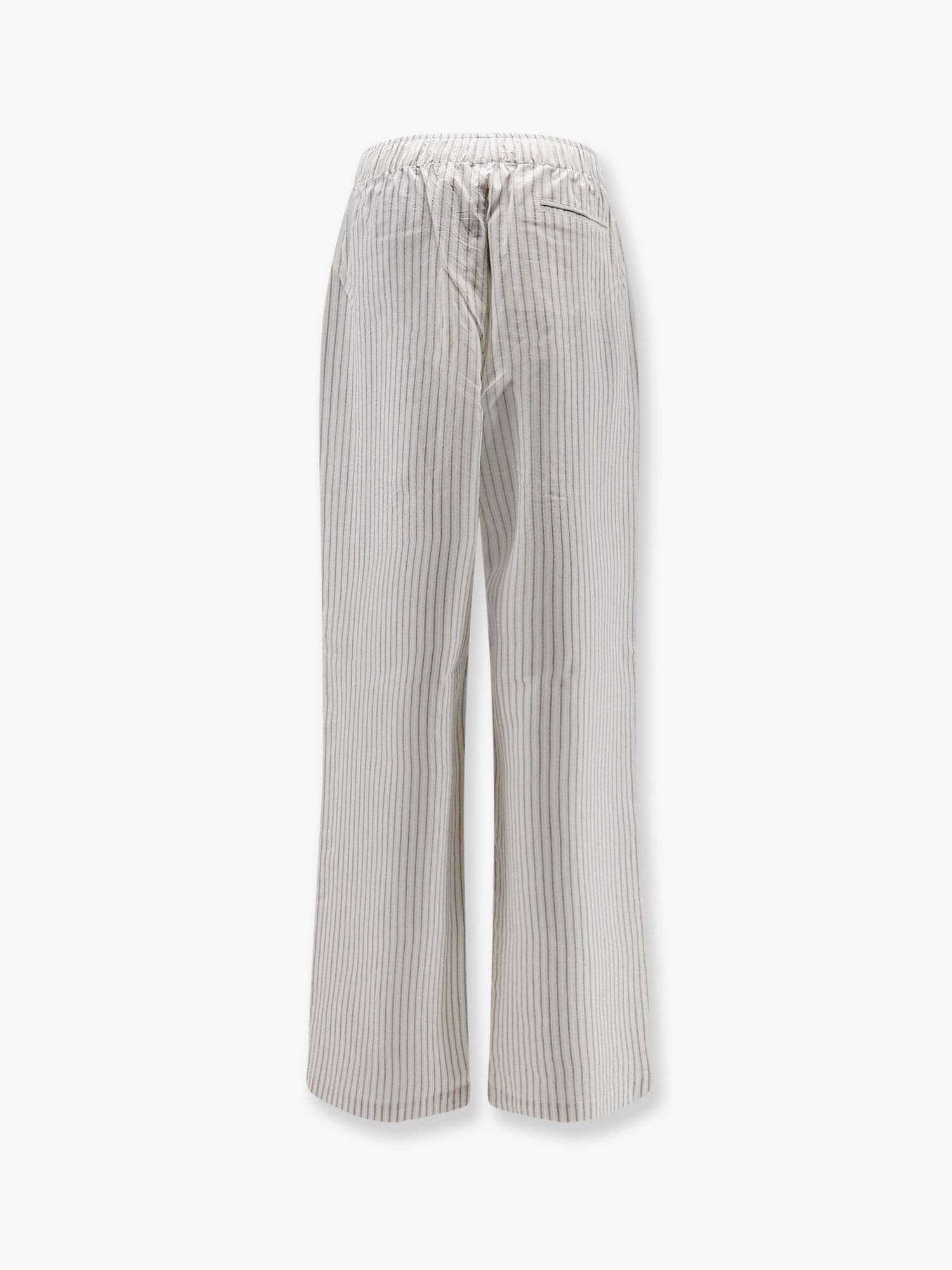 Silk trousers with striped pattern - Image 2