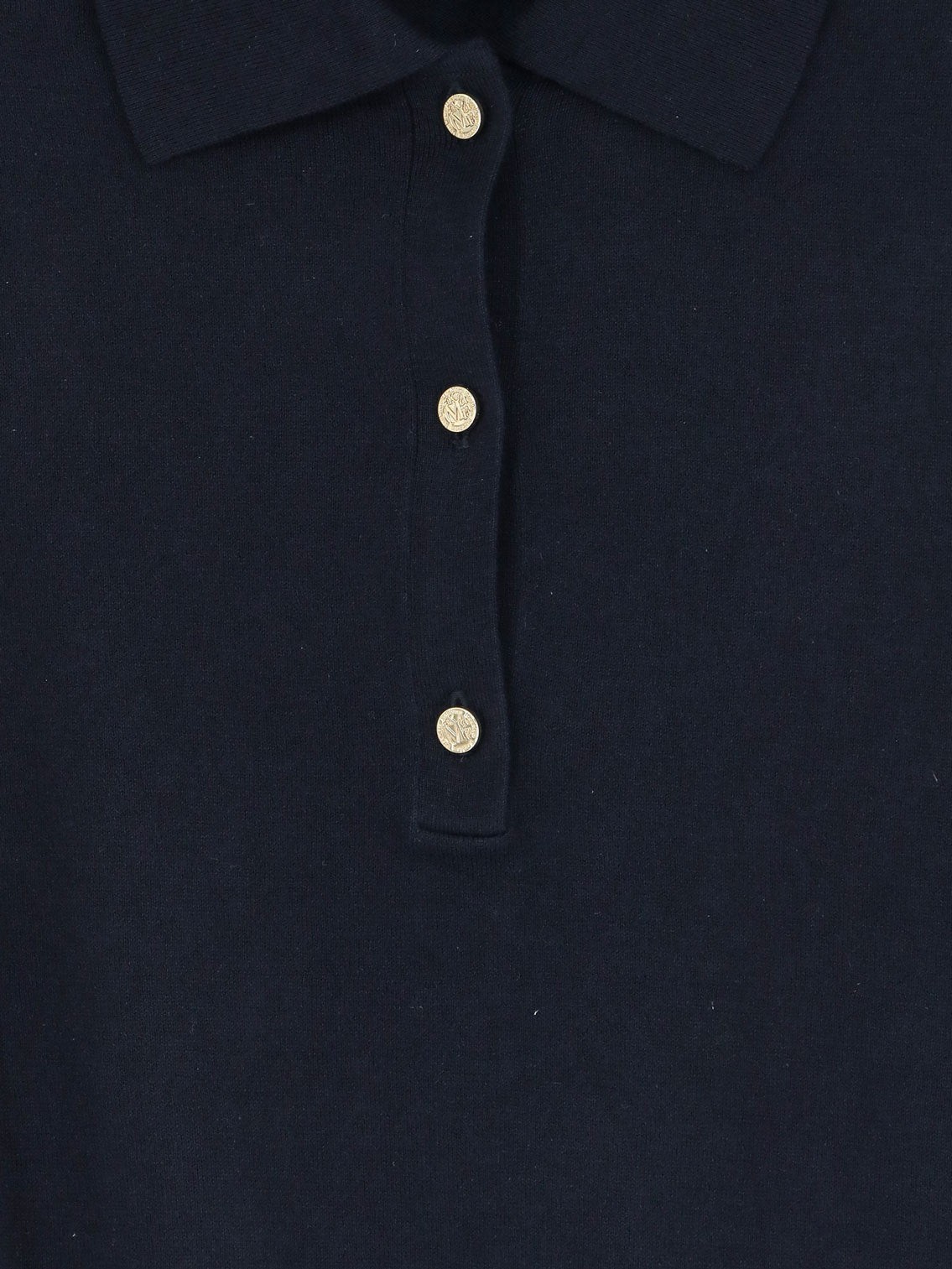 Smmpomposa cotton, silk and cashmere polo shirt - Image 3