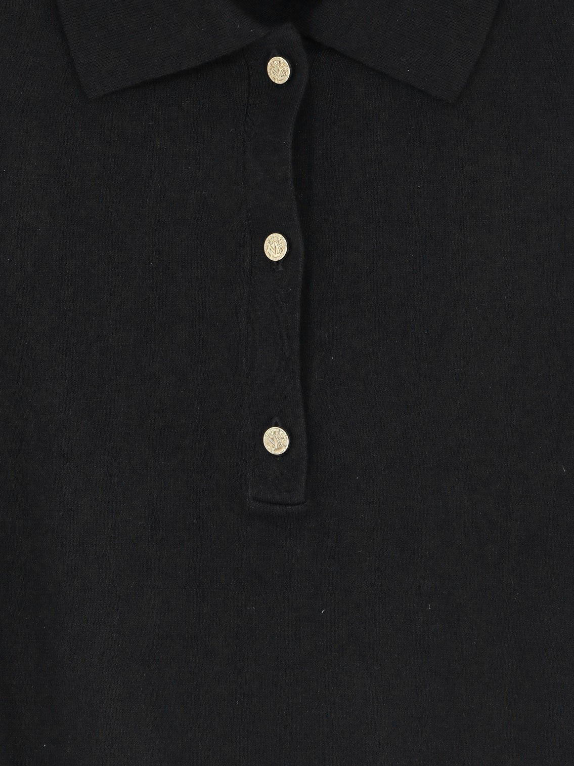 Smmpomposa cotton, silk, and cashmere polo shirt - Image 3