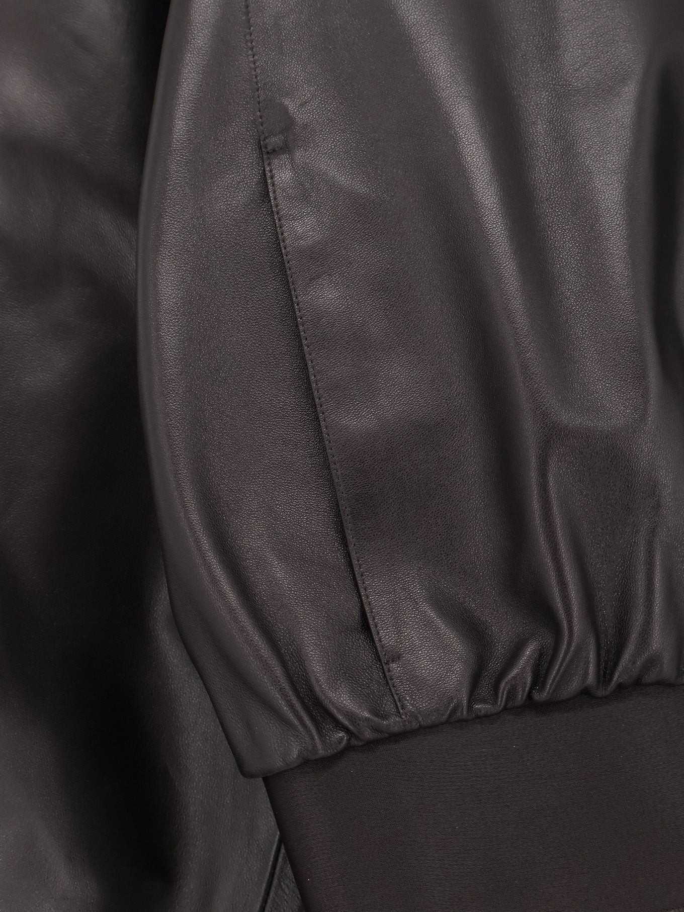 Soft nappa leather bomber jacket - Image 3