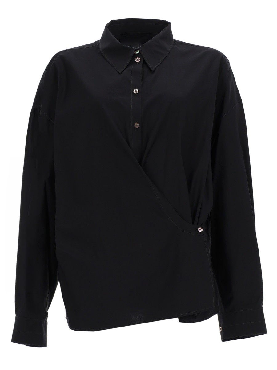 "STRAIGHT COLLAR TWISTED" SHIRT