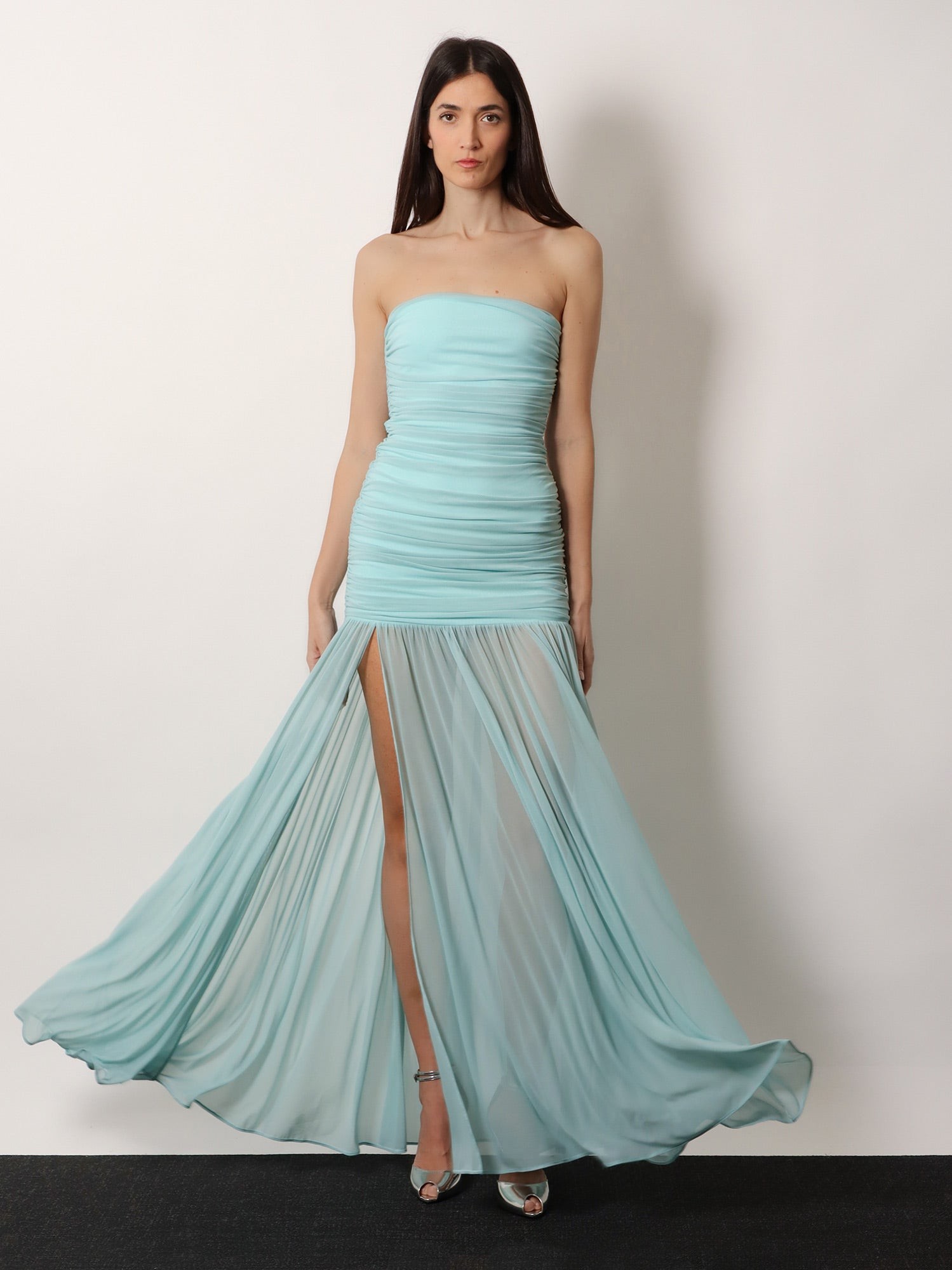 Stretch fabric Adele long dress - Image 2