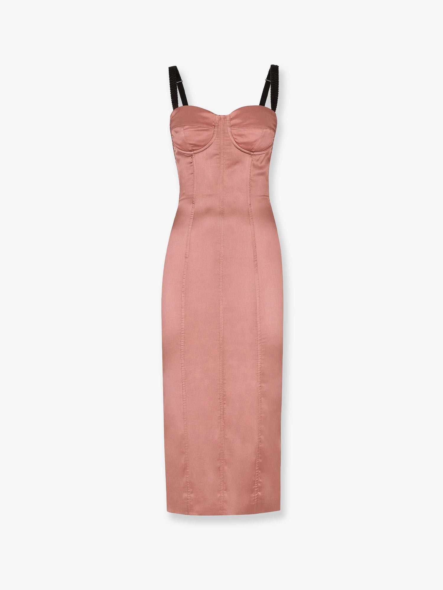 Stretch satin dress