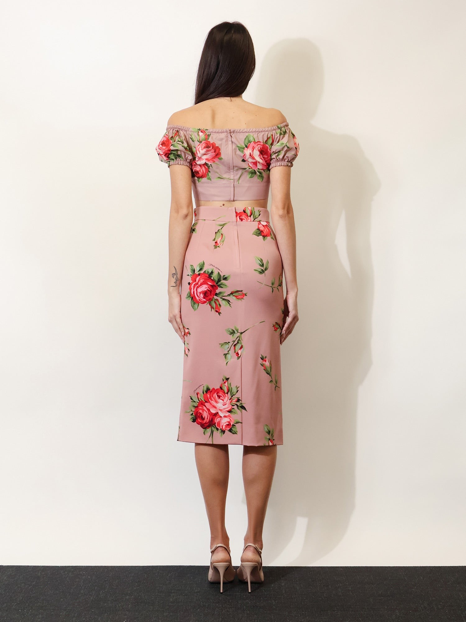 Stretch silk long skirt - Image 3