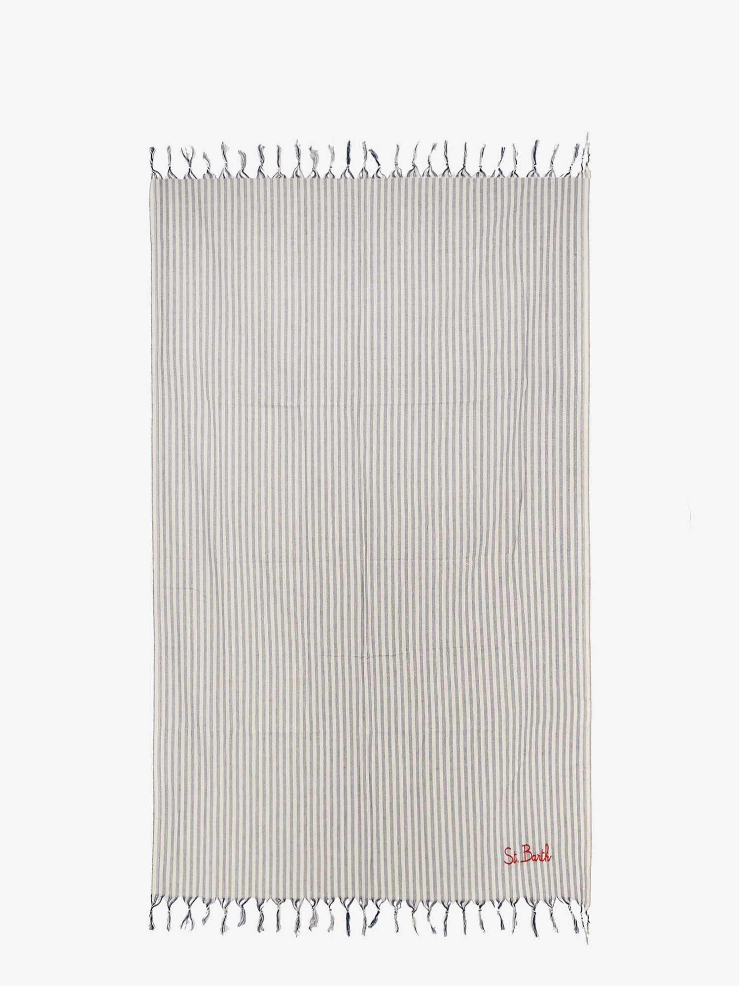 Striped cotton beach towel