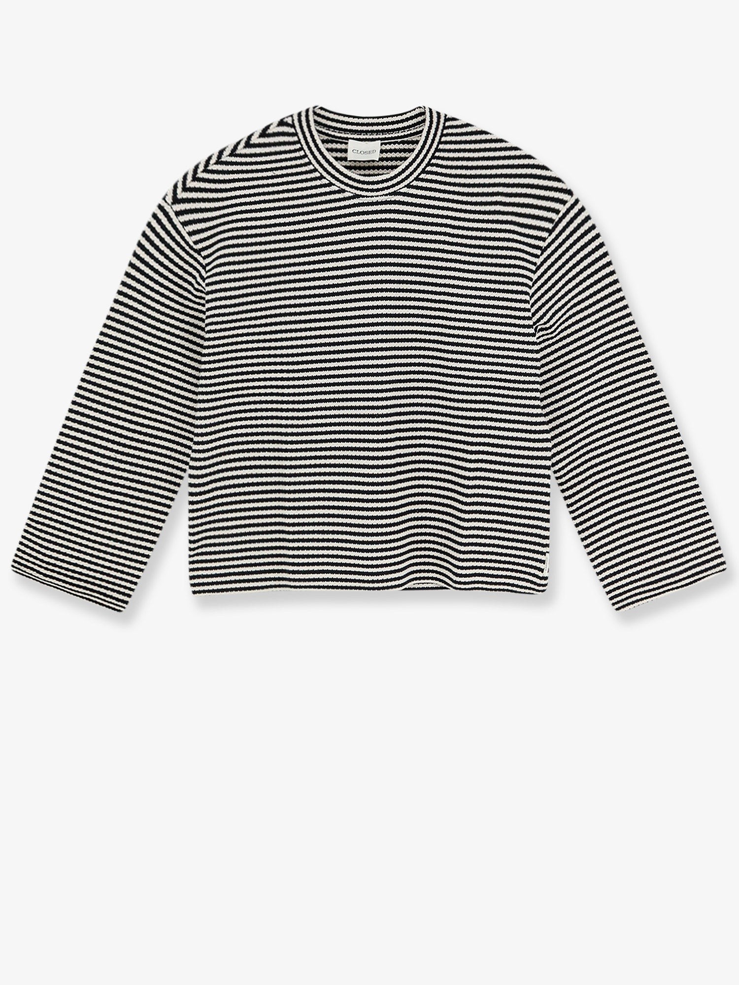 Striped cotton sweater