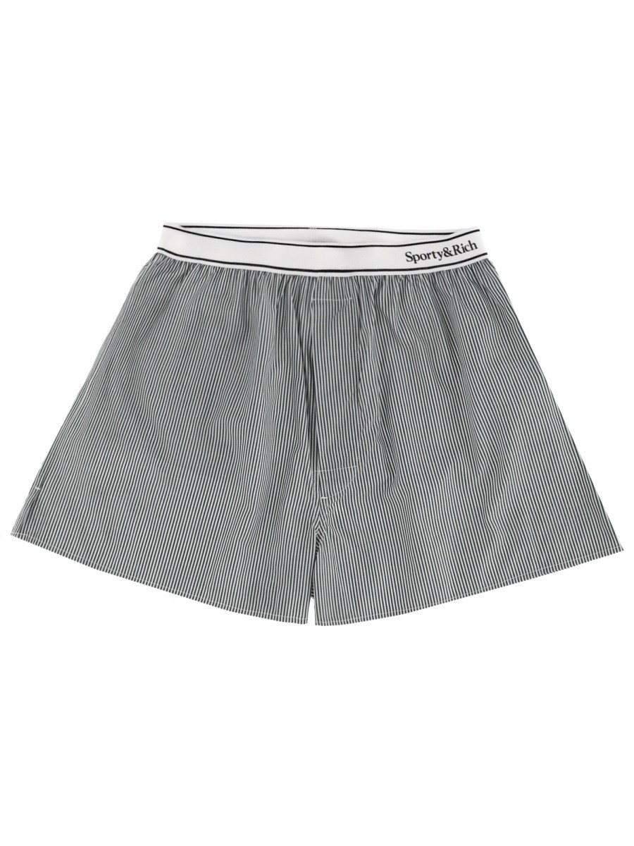 STRIPED LOGO SHORTS