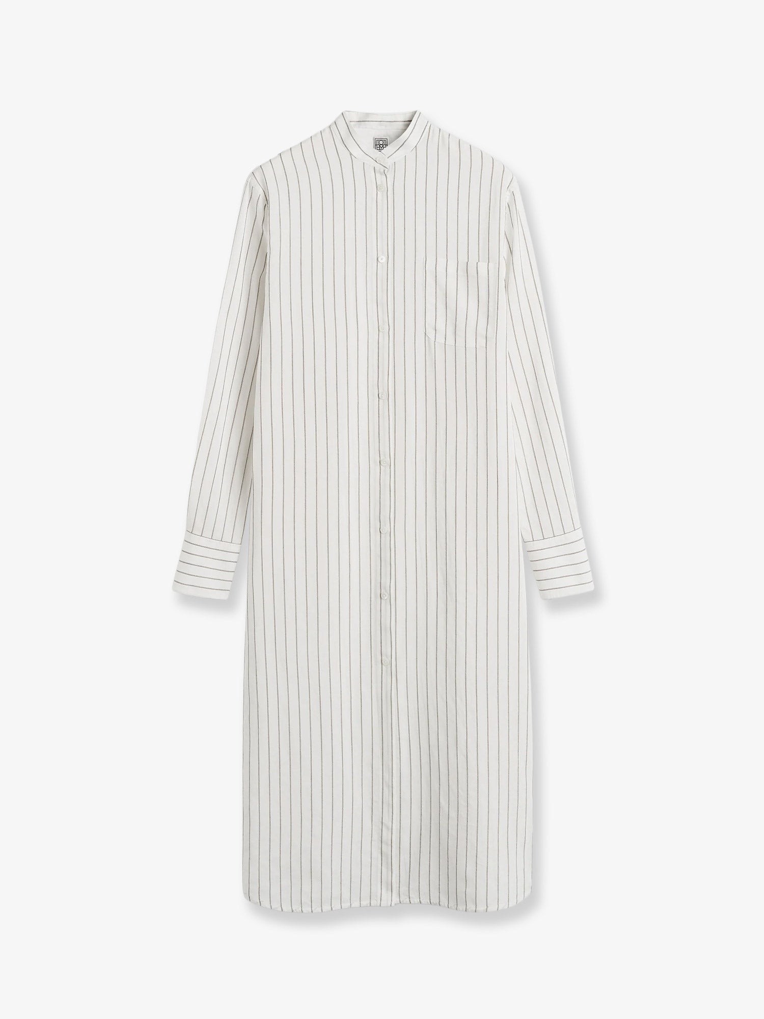 Striped Summer viscose, silk and cotton dress
