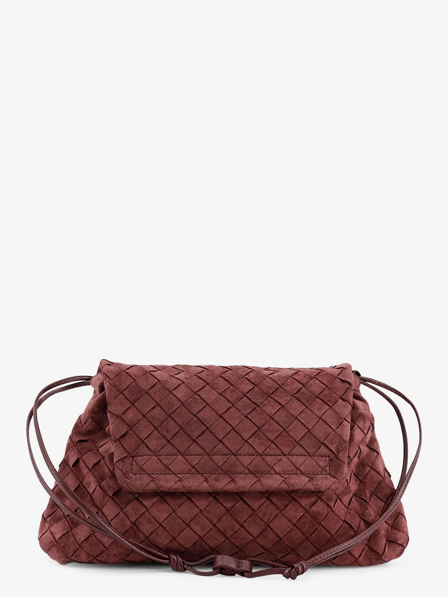 Suede Giorno crossbody bag with Intrecciato motif - Image 2