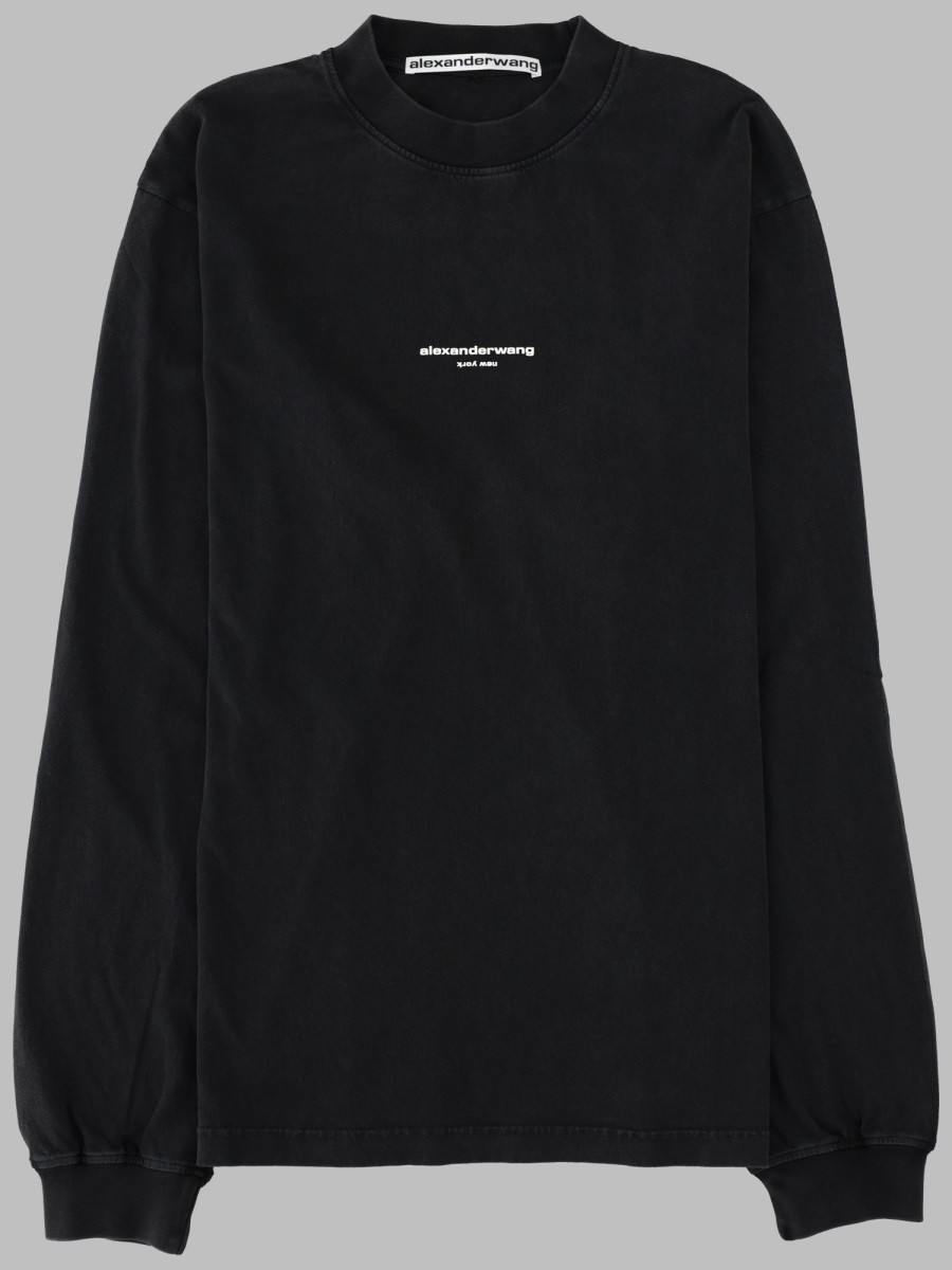 T-SHIRT A MANICA LUNGA CON LOGO