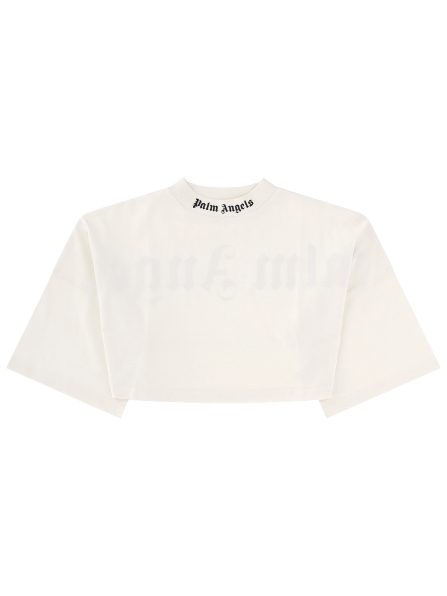 T-SHIRT CROPPED CON LOGO