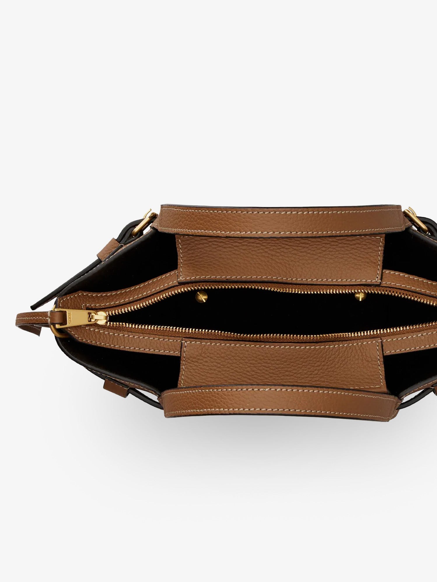 T Signature Leather Tote Bag - Image 4