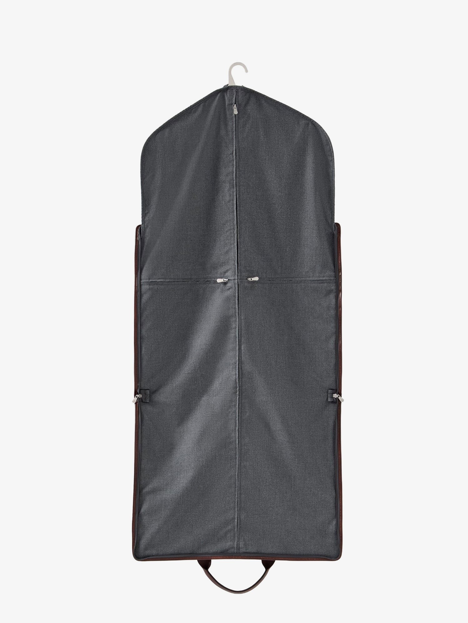 Technical fabric and leather garment bag - Image 3