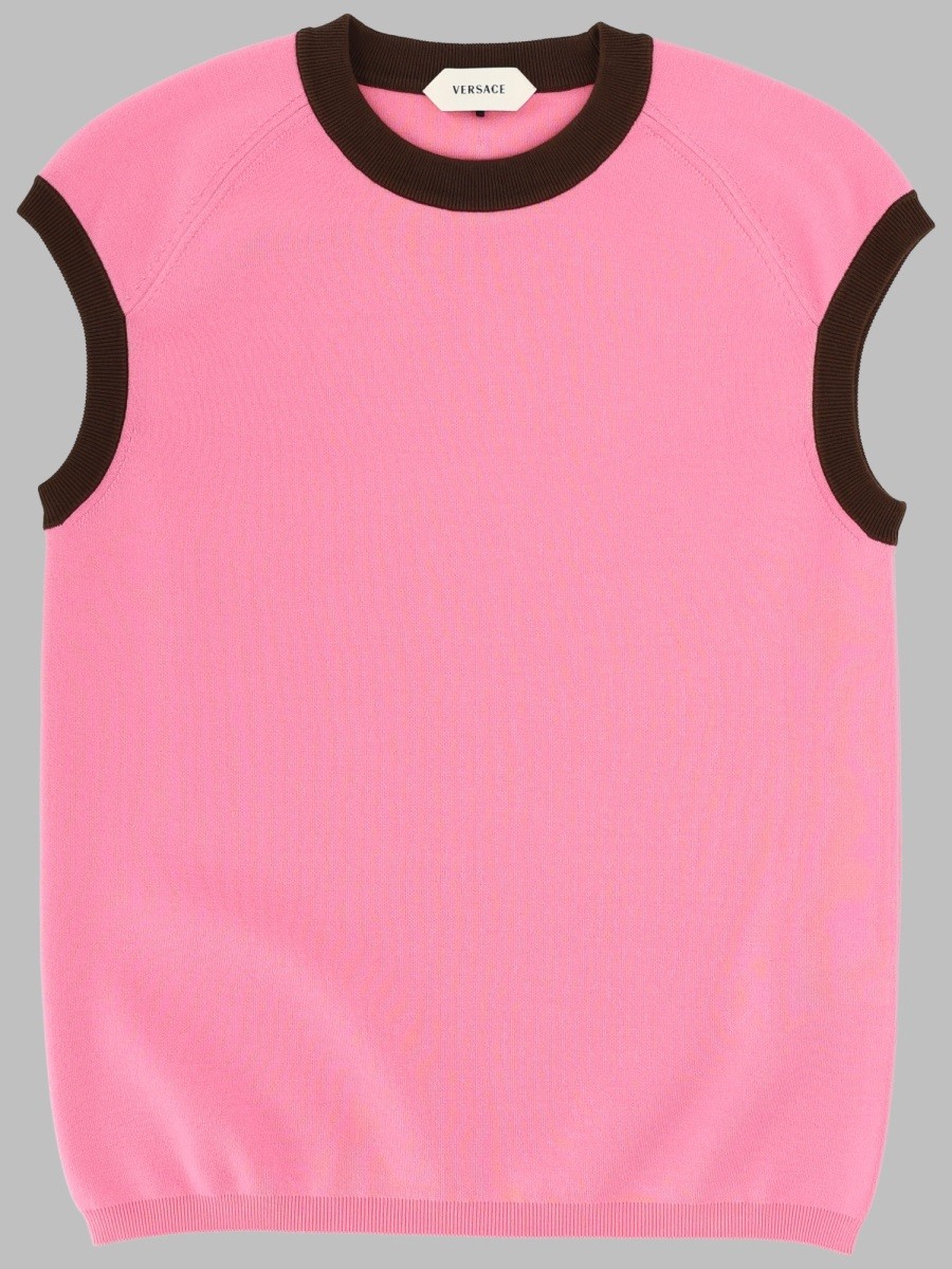 TOP IN MAGLIA DI COTONE