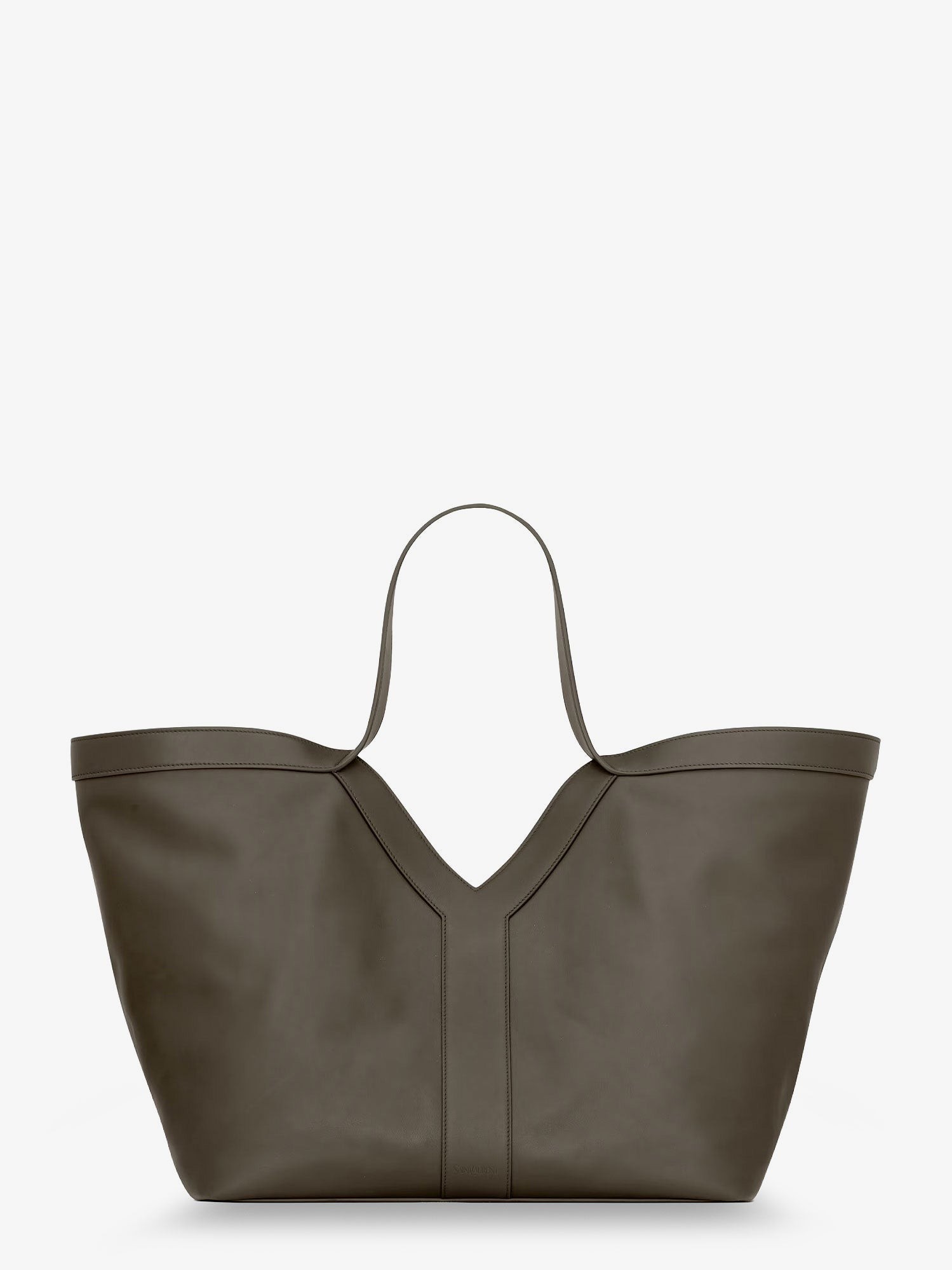 Tote Y hammered leather shoulder bag