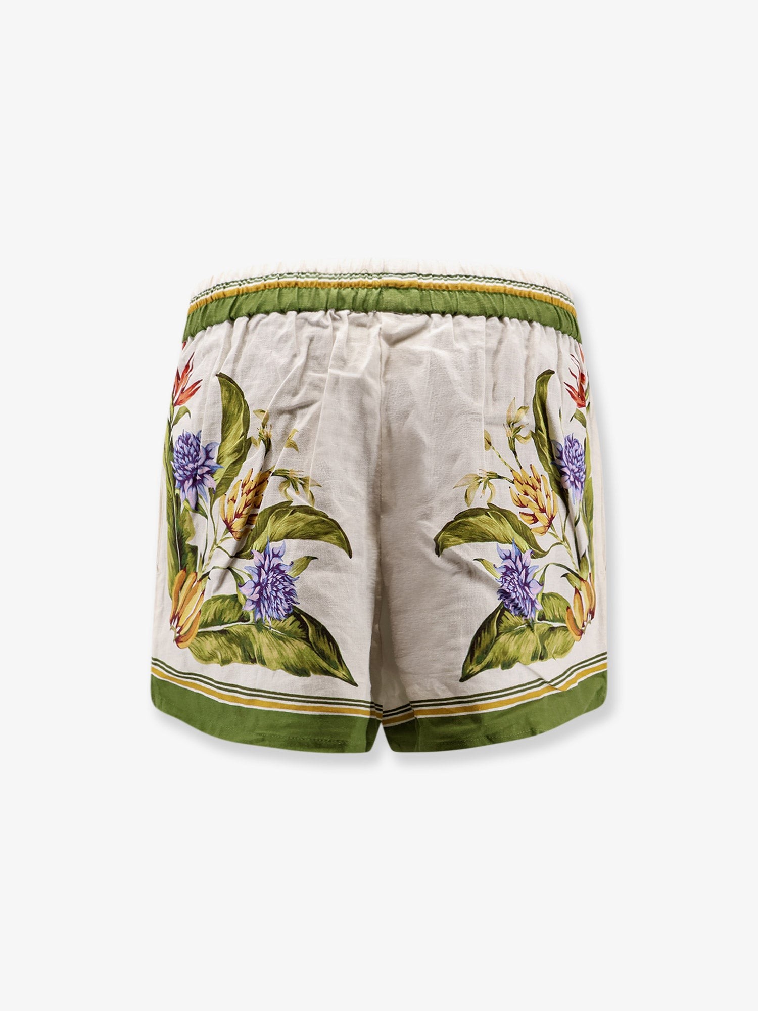 Tropical Scarf linen and viscose shorts - Image 2