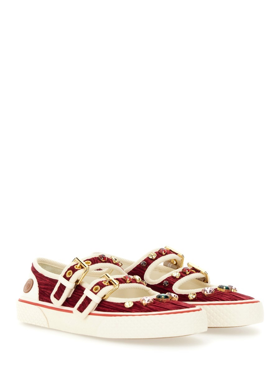 VELVET "DOLLYBOARD" BALLERINA SNEAKER - Image 2
