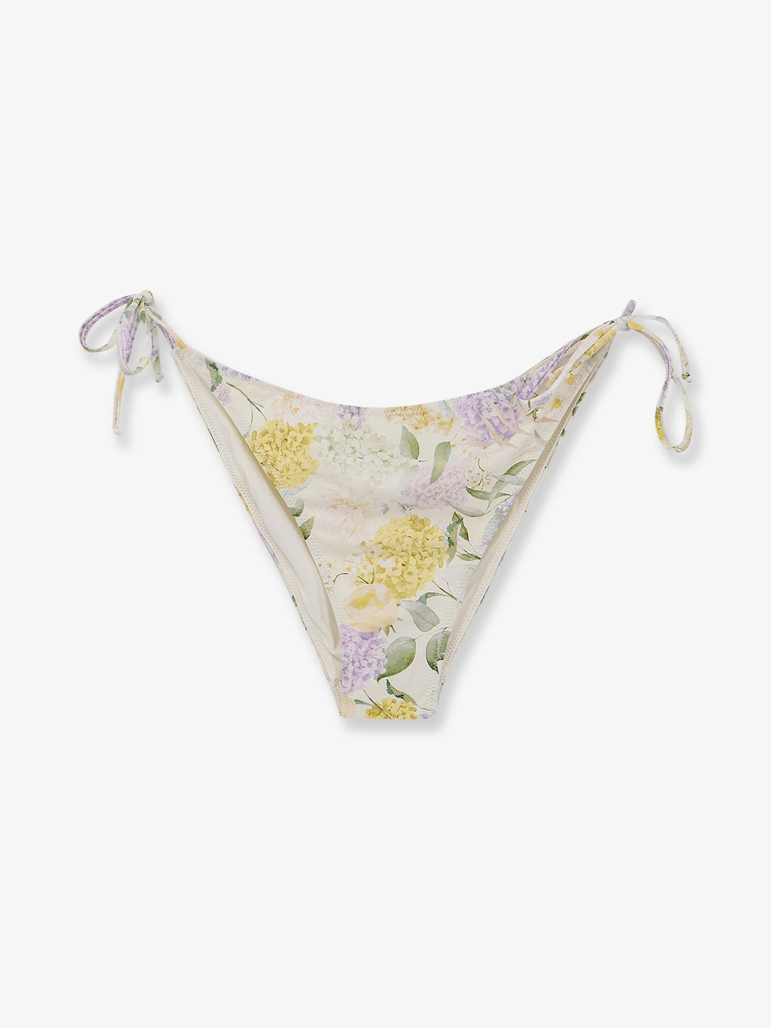 Virgo Bikini Slip with Lemony Flower print