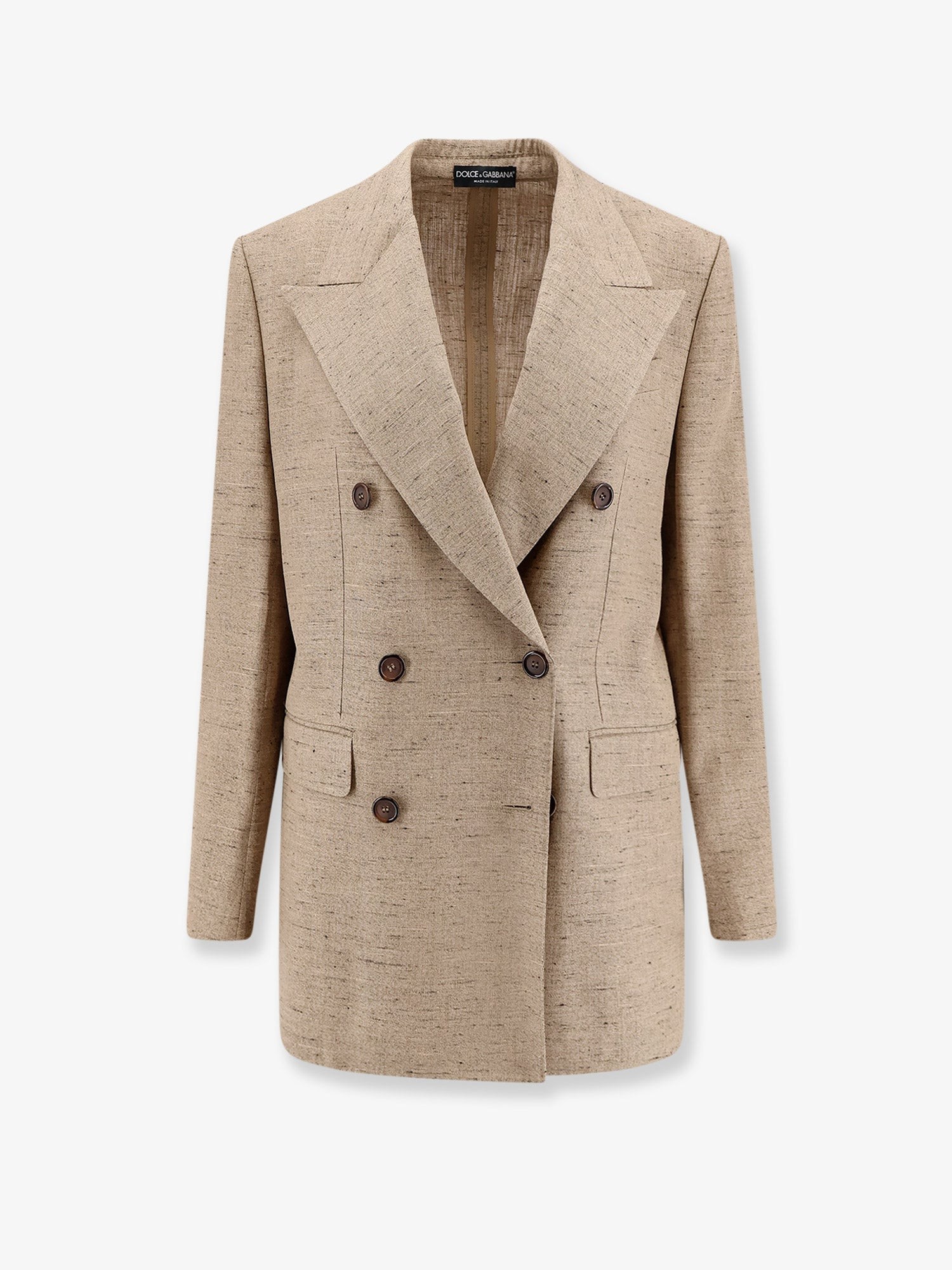 Viscose and linen blazer