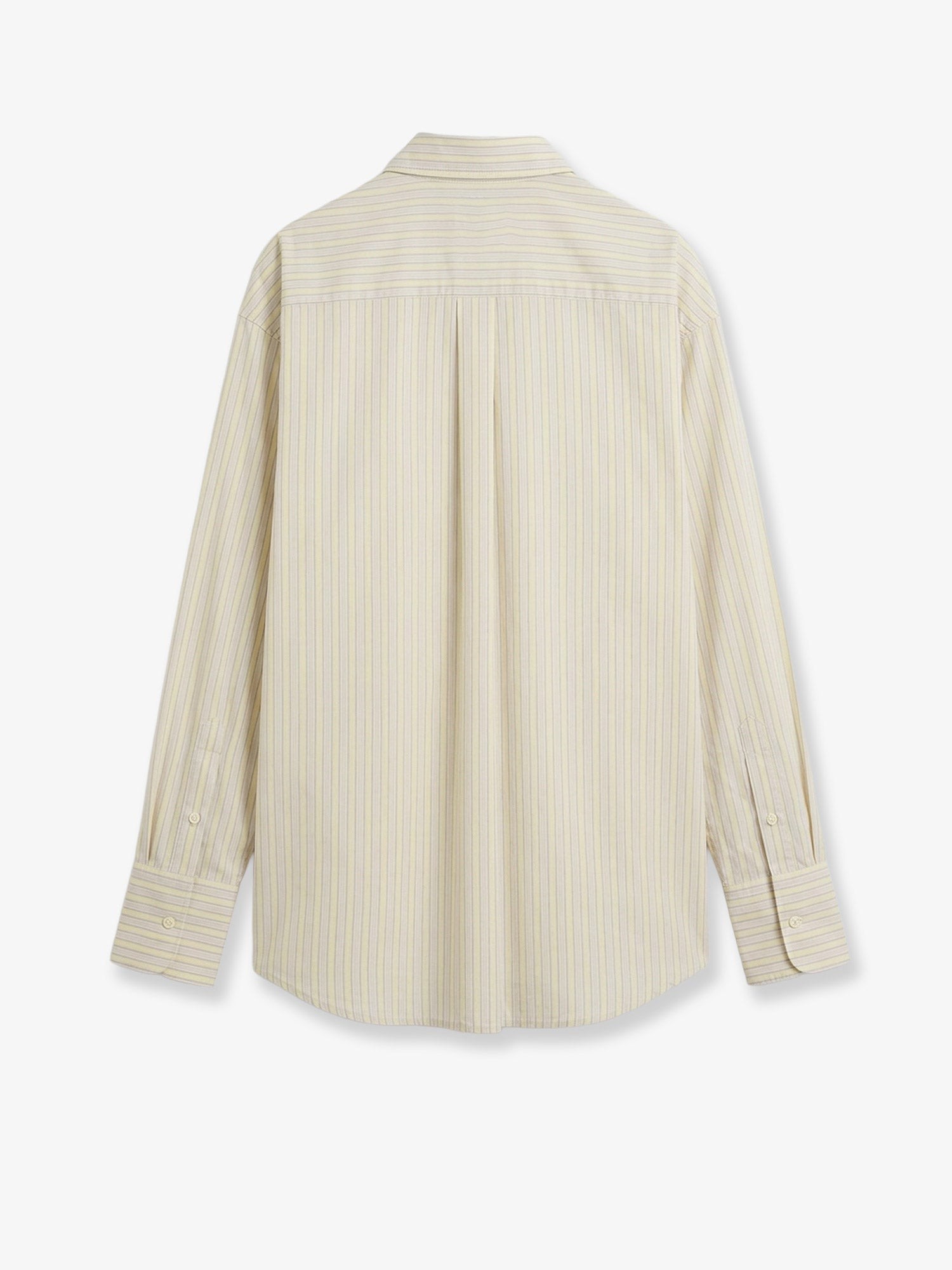 Viscose and silk blend shirt with striped pattern - Image 2