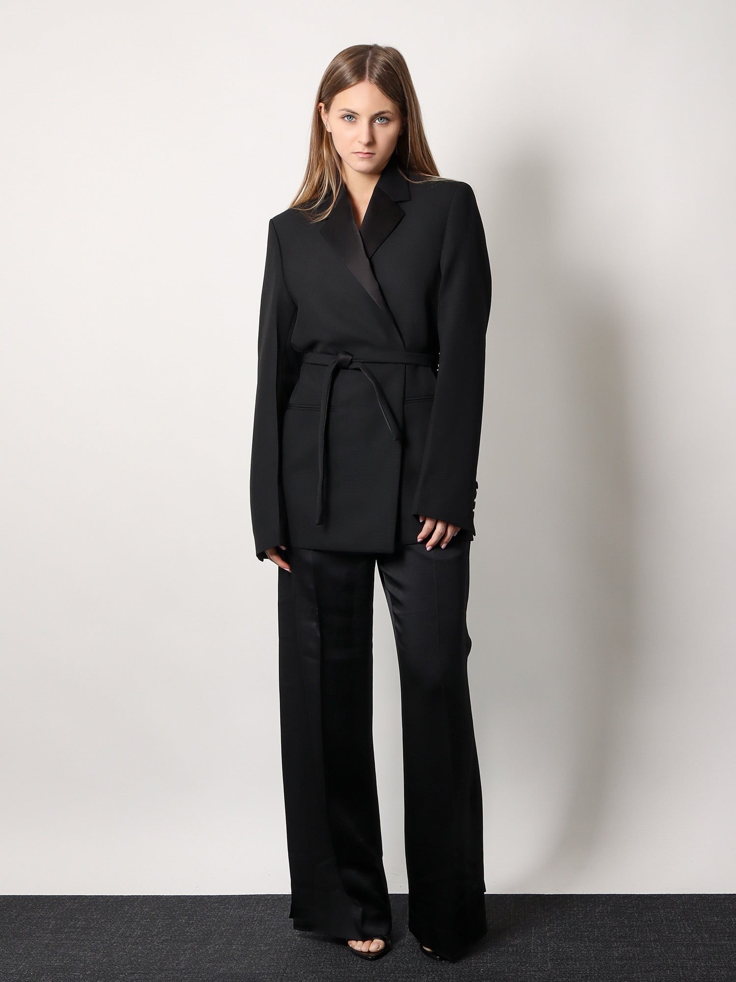 Viscose blend trouser with slits - Image 2