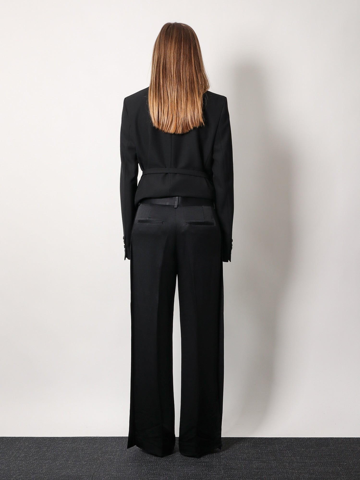 Viscose blend trouser with slits - Image 3