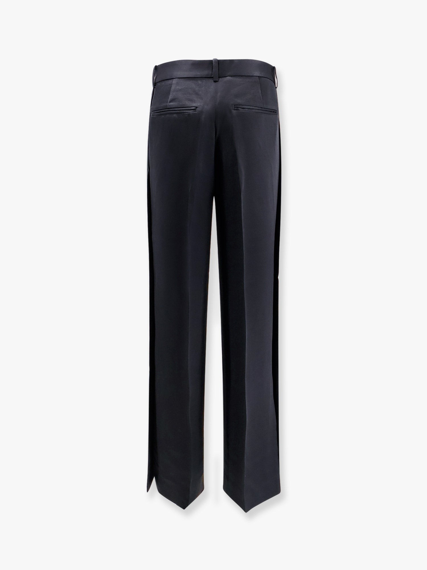Viscose blend trouser with slits - Image 5