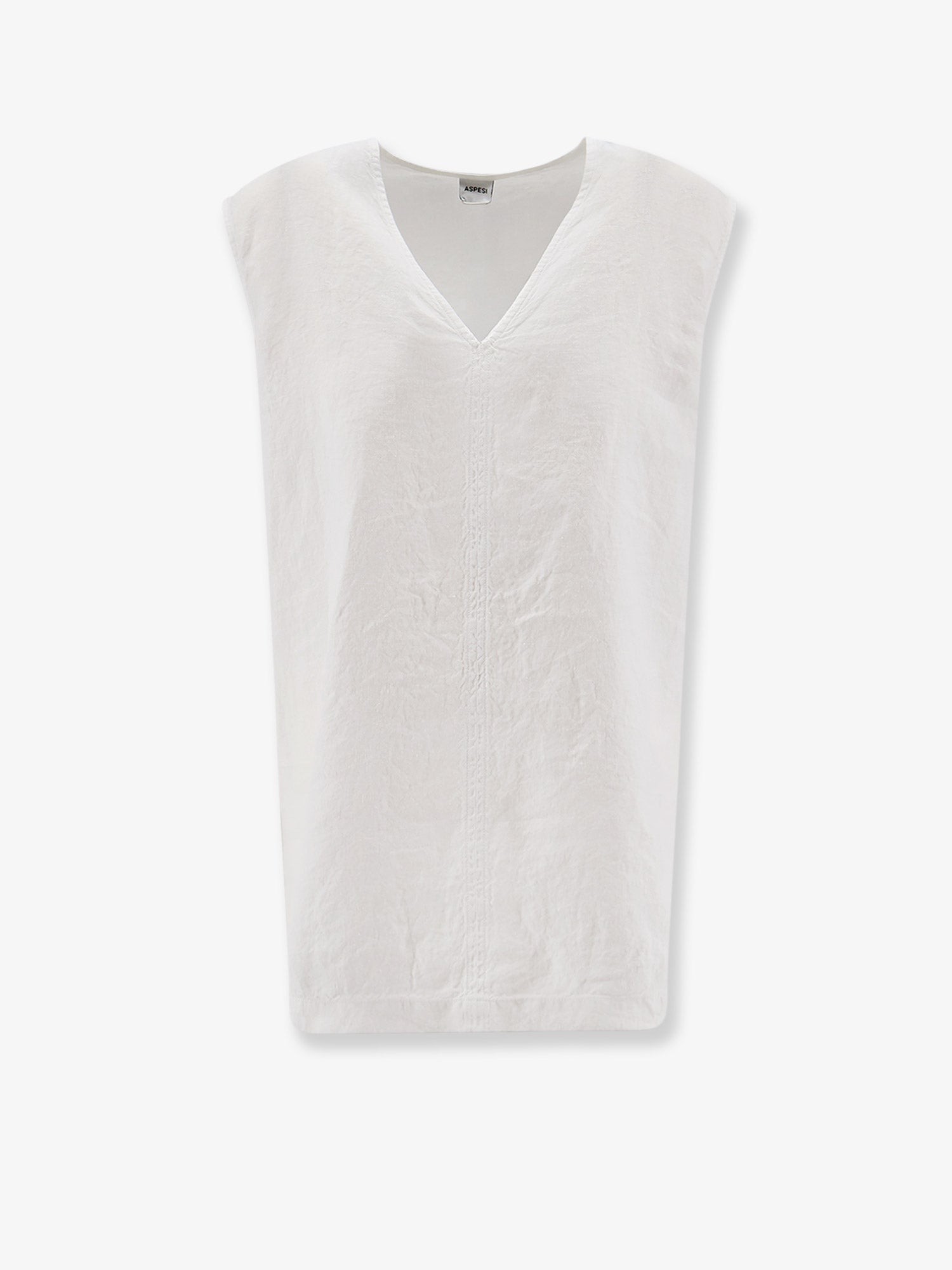 "Vissuto" oversize linen top