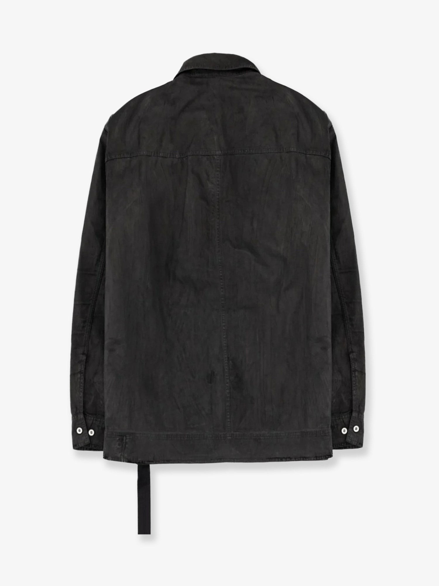Waxed black denim jacket - Image 4