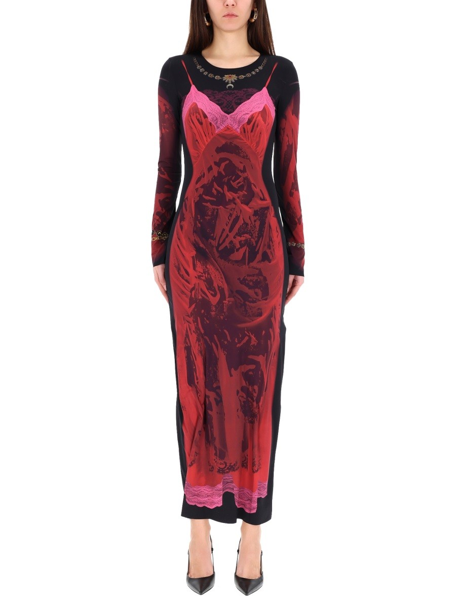 "WET NUISETTE" MIDI DRESS