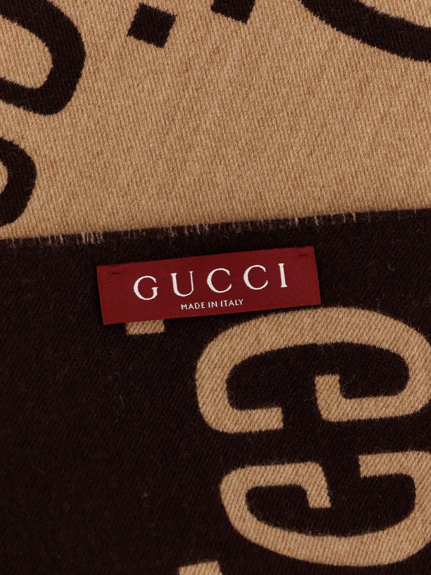 Wool and silk scarf with GG jacquard motif - Image 2