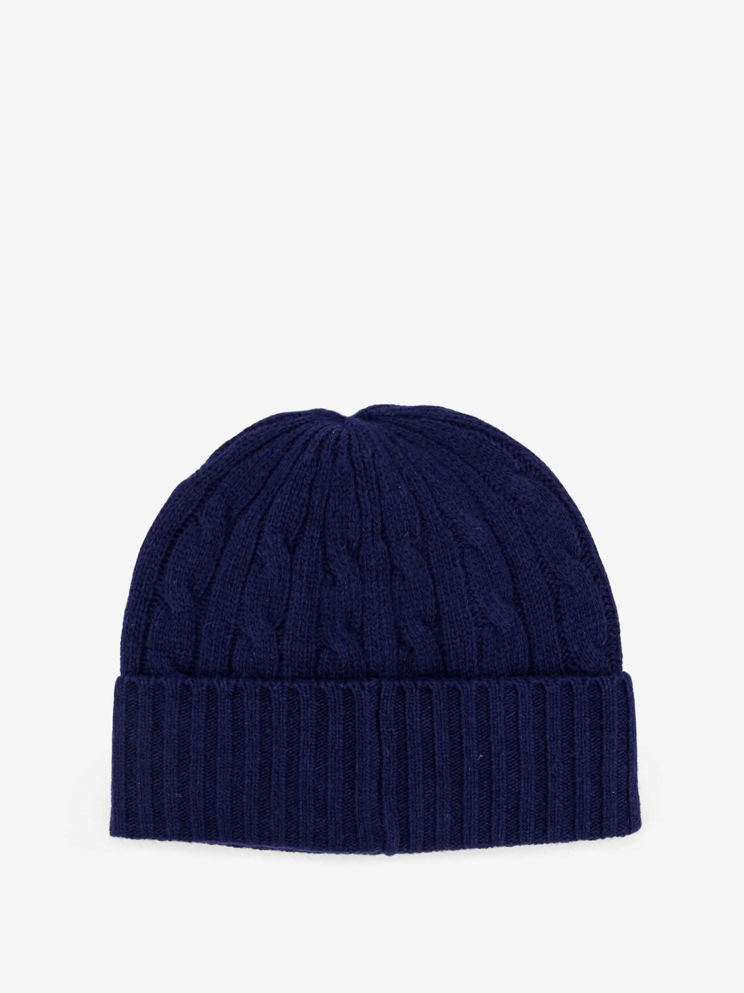 Wool blend cable knit beanie hat - Image 2