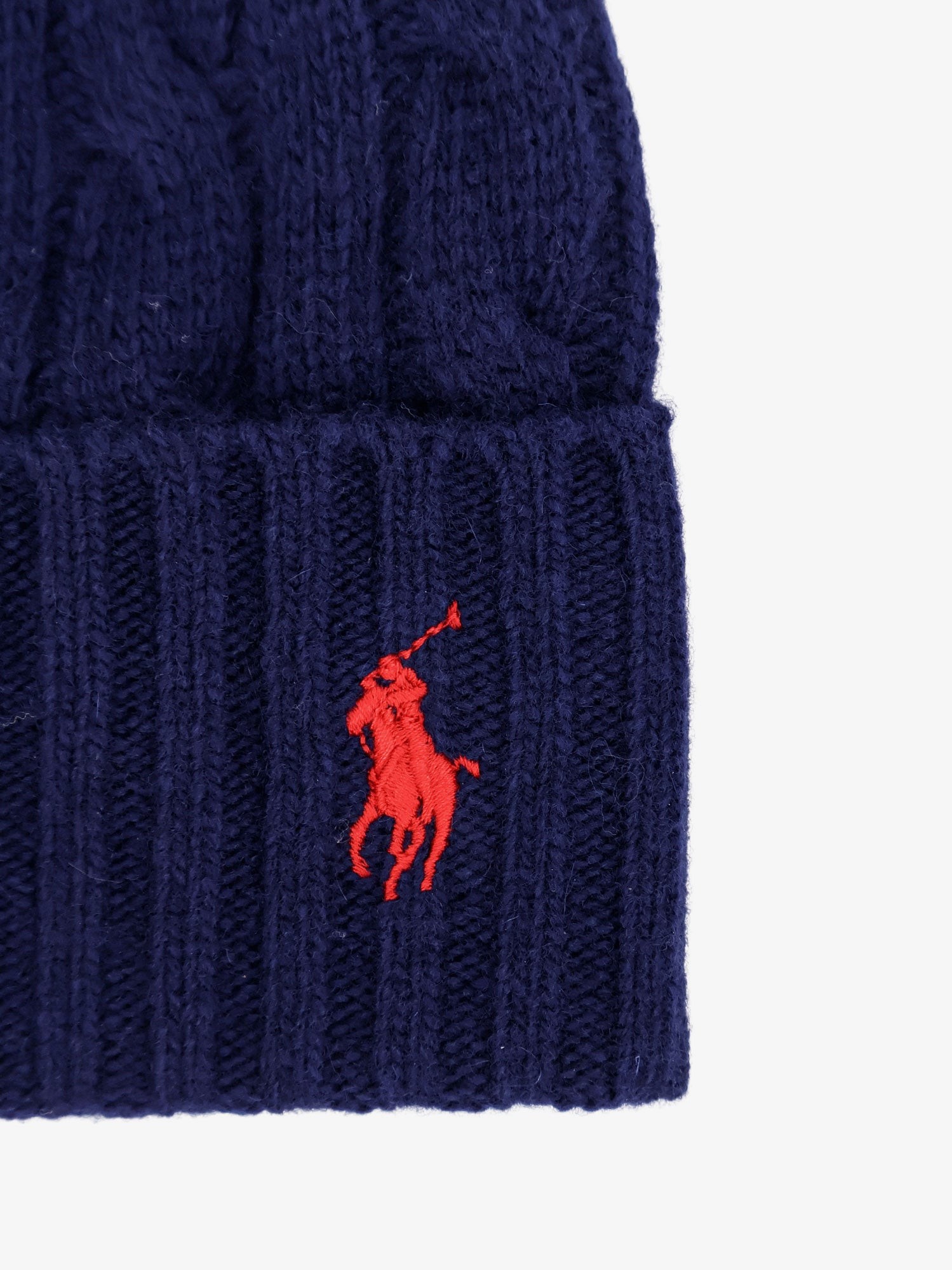 Wool blend cable knit beanie hat - Image 3