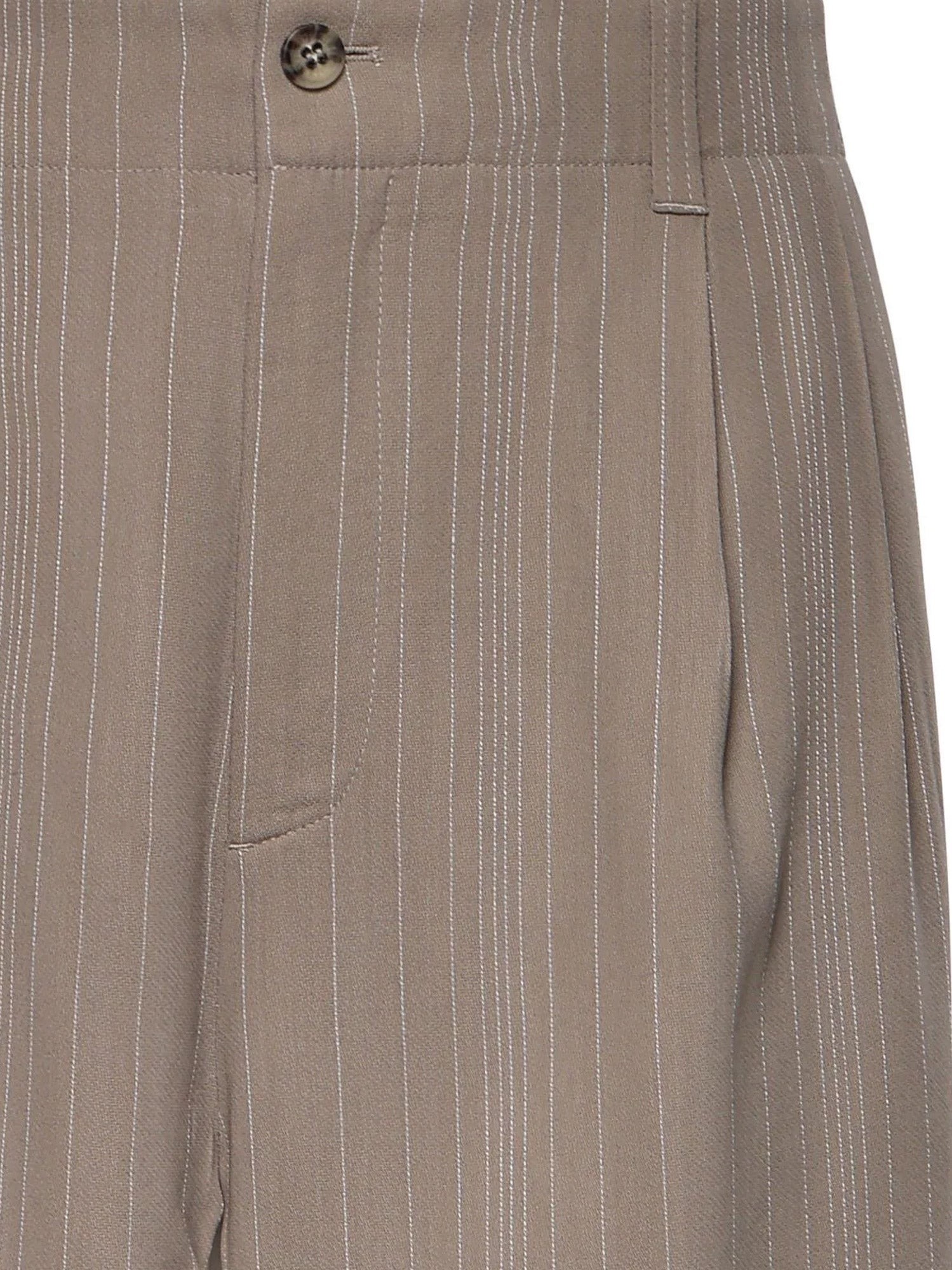 Wool blend trousers with pinstripe pattern - Image 3