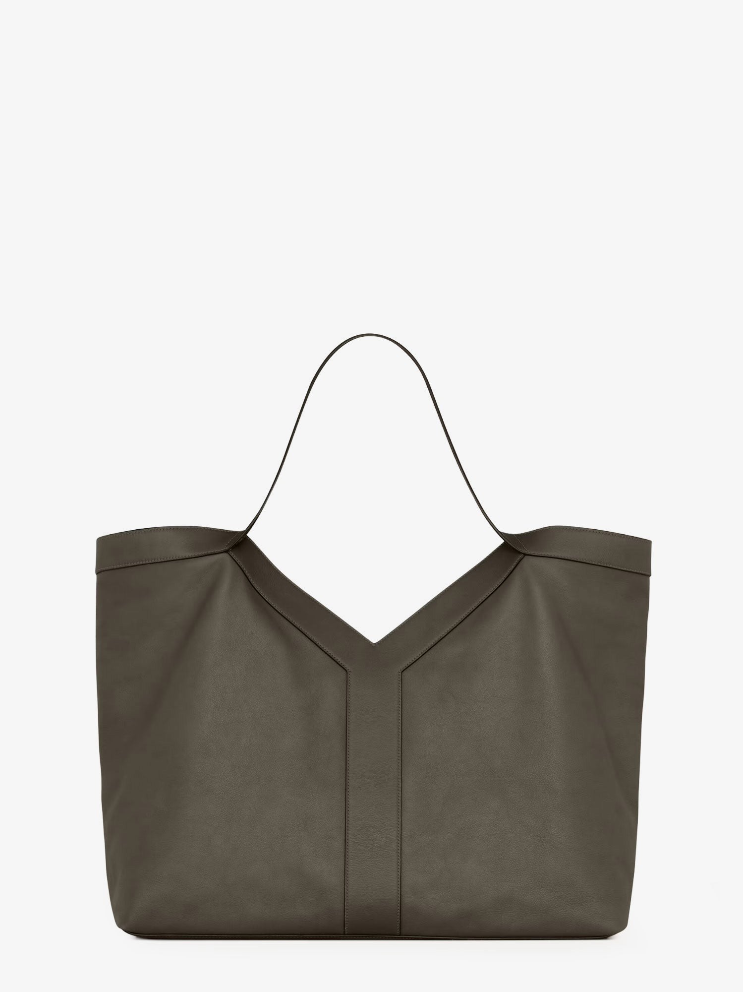 Y Oversize leather tote bag - Image 2
