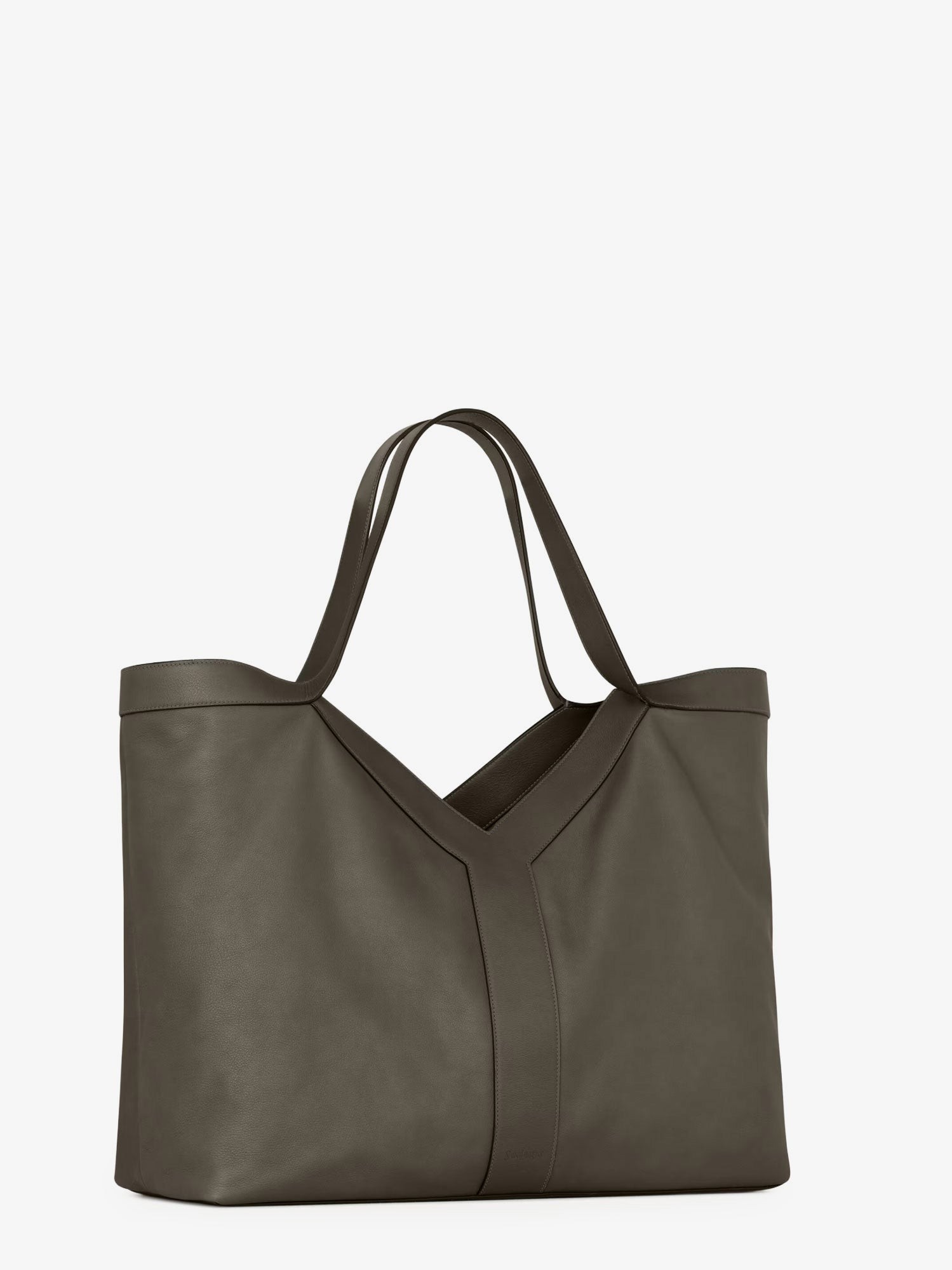 Y Oversize leather tote bag - Image 3