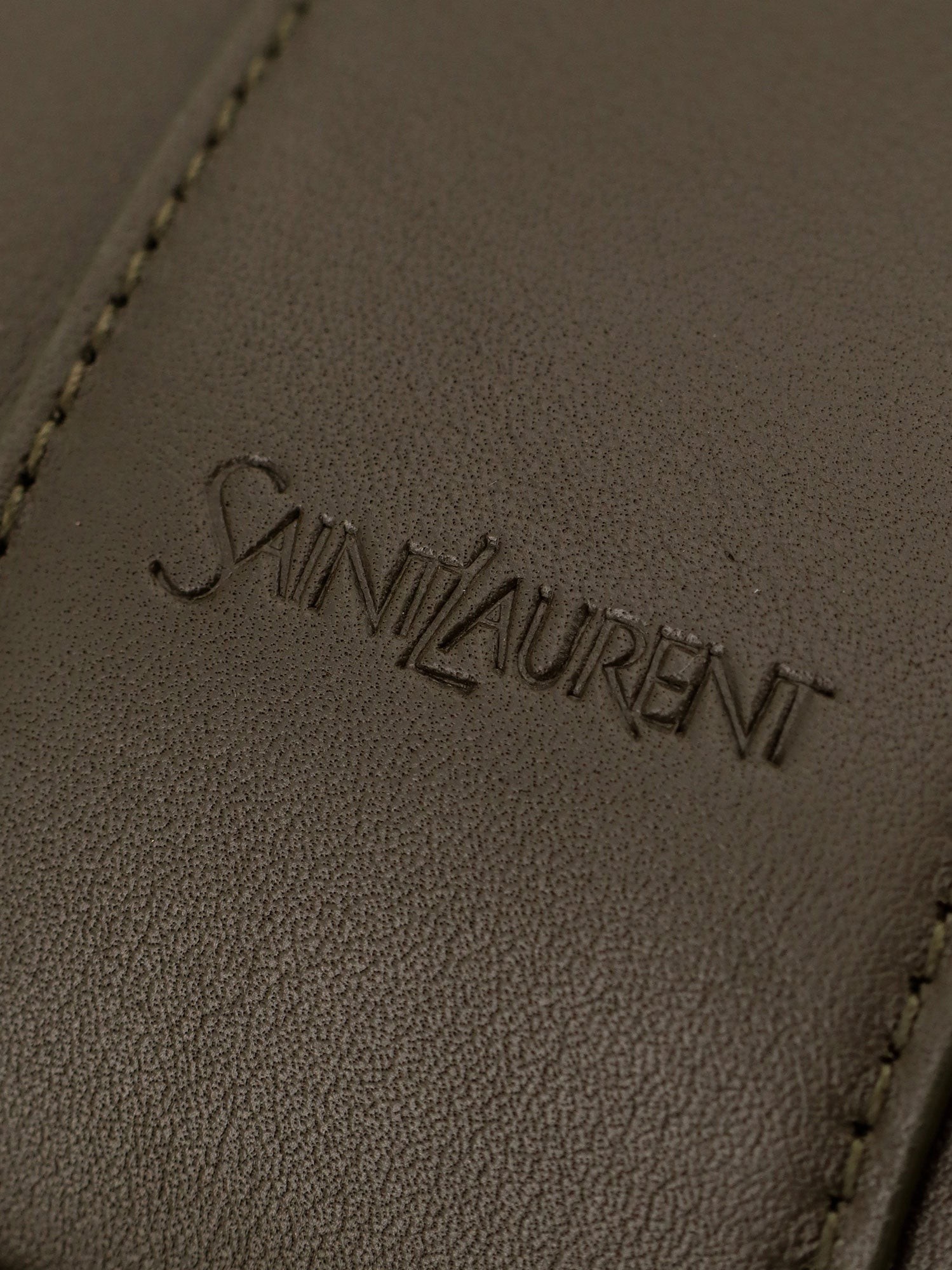 Y Oversize leather tote bag - Image 5